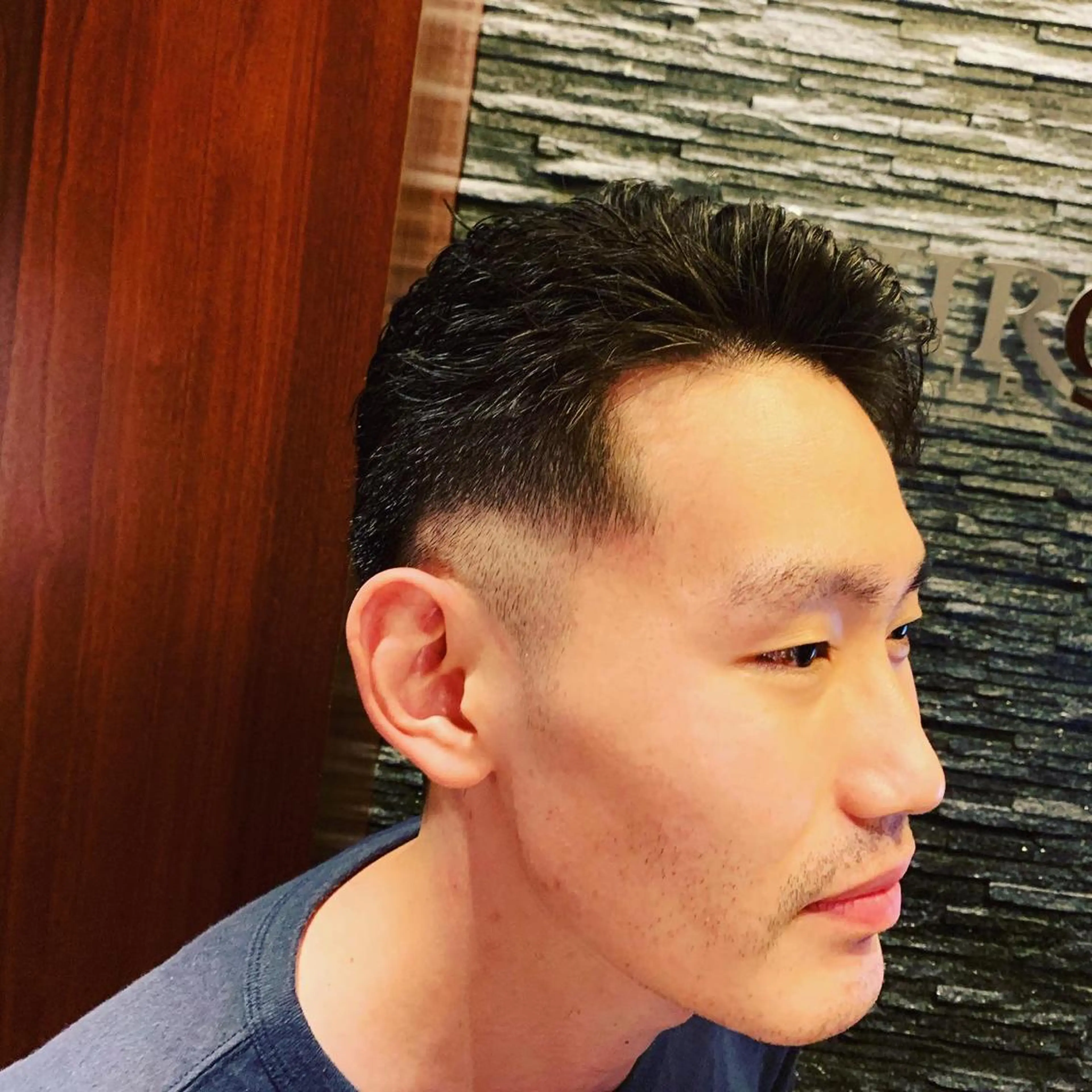 ショート パーマ メンズ ヒロ銀座 バーバーショップ神楽坂所属・ひらお あおとのヘアスタイル