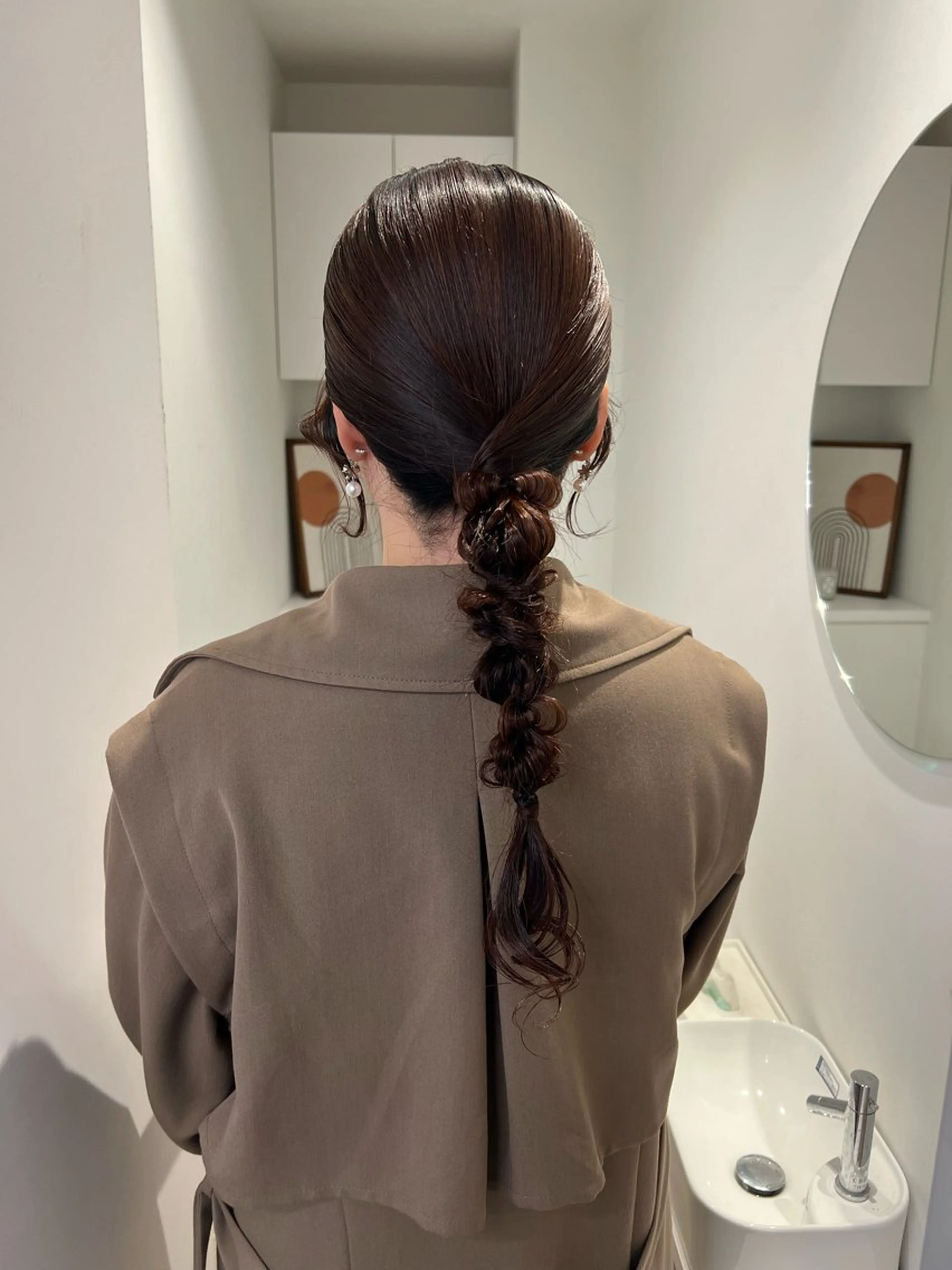 ヘアアレンジ ヘアセット アレンジ/ブラウン カラー HARU🕯のヘアスタイル