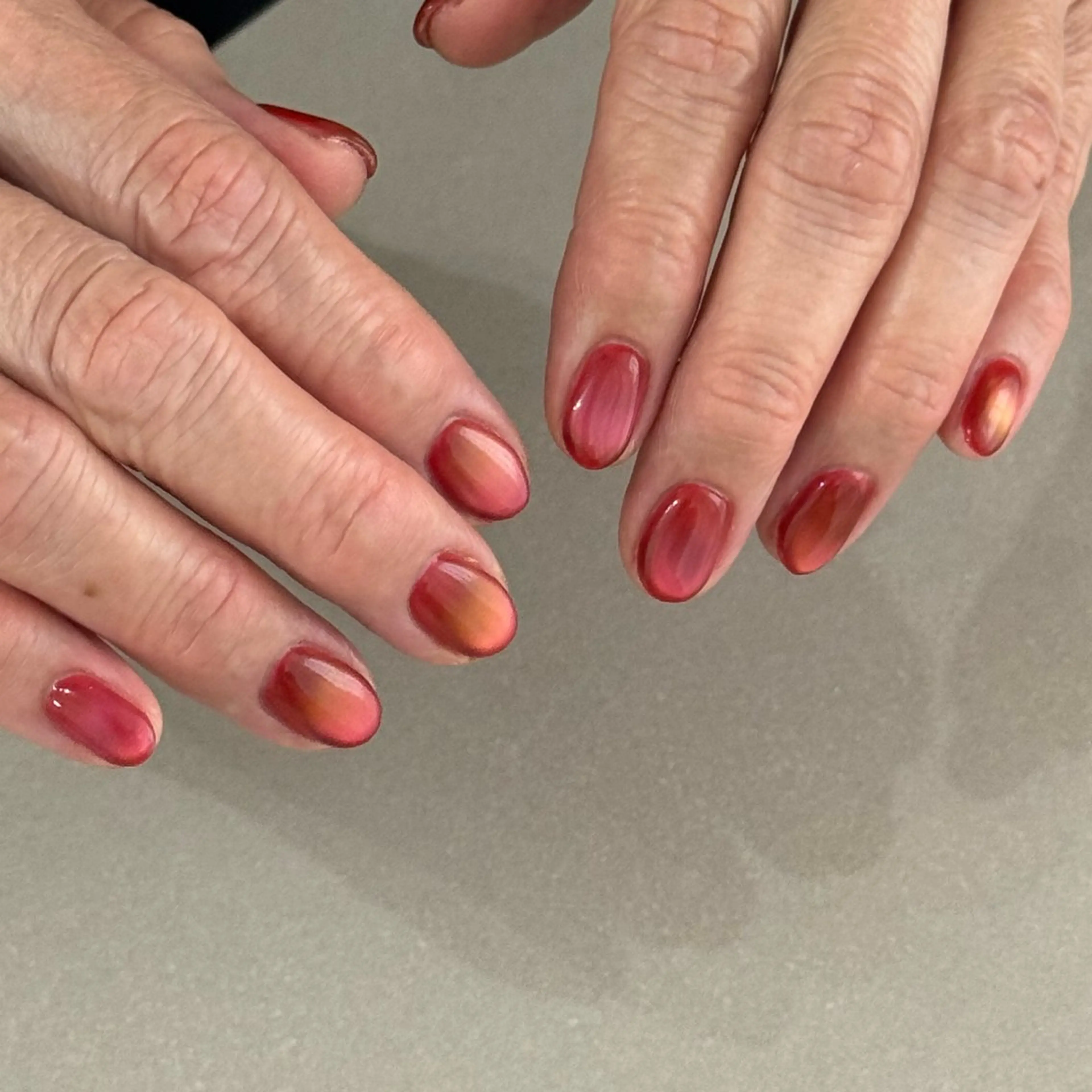 ネイル 氷ネイル・うるうるネイル マグネットネイル Momoka ネイリスト福岡/薬院のネイルデザイン