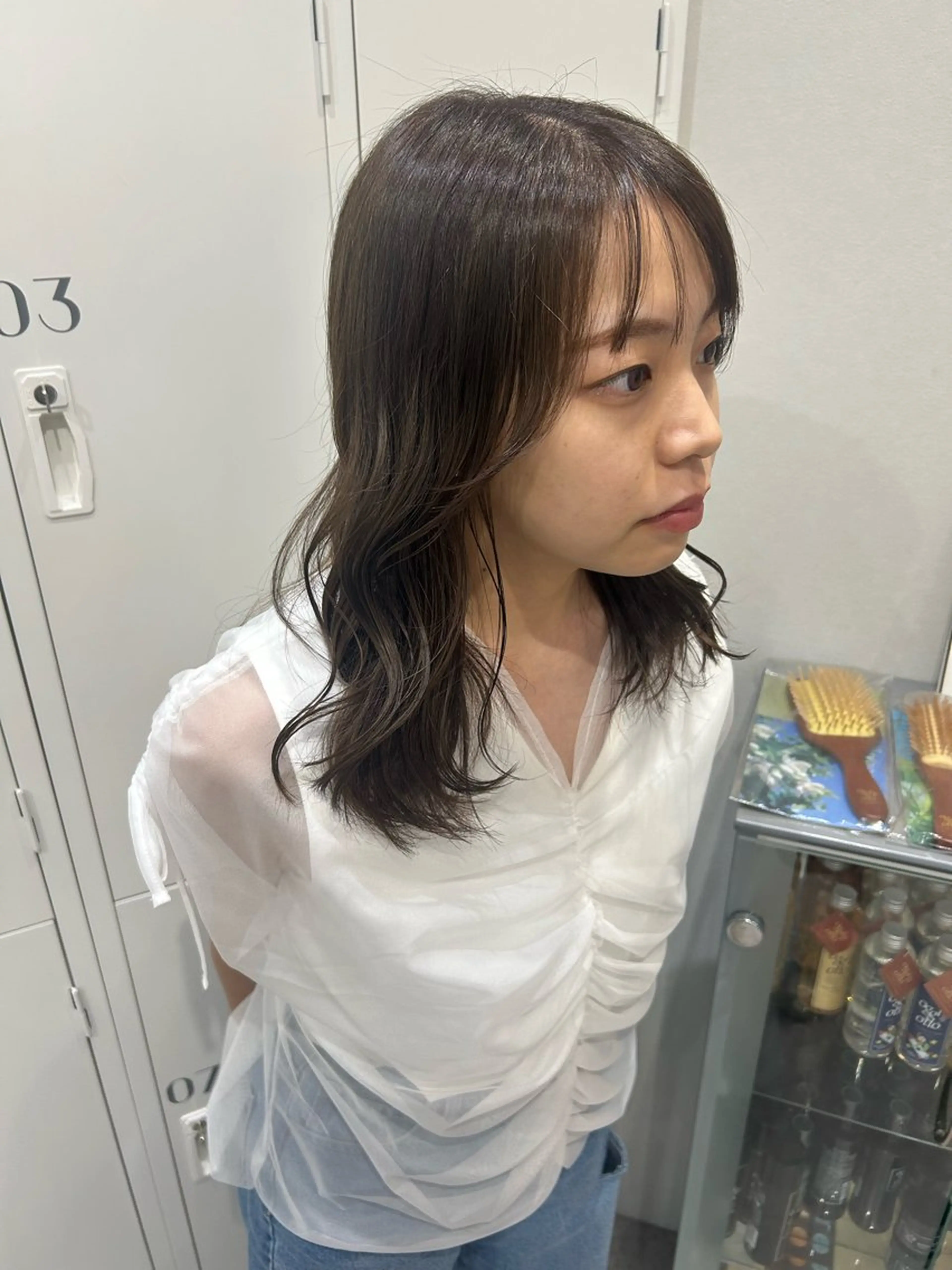 ミディアム カラー ヘアアレンジ ヘアカラー ボブ /ニュアンス/ satomi🧸💖のヘアスタイル