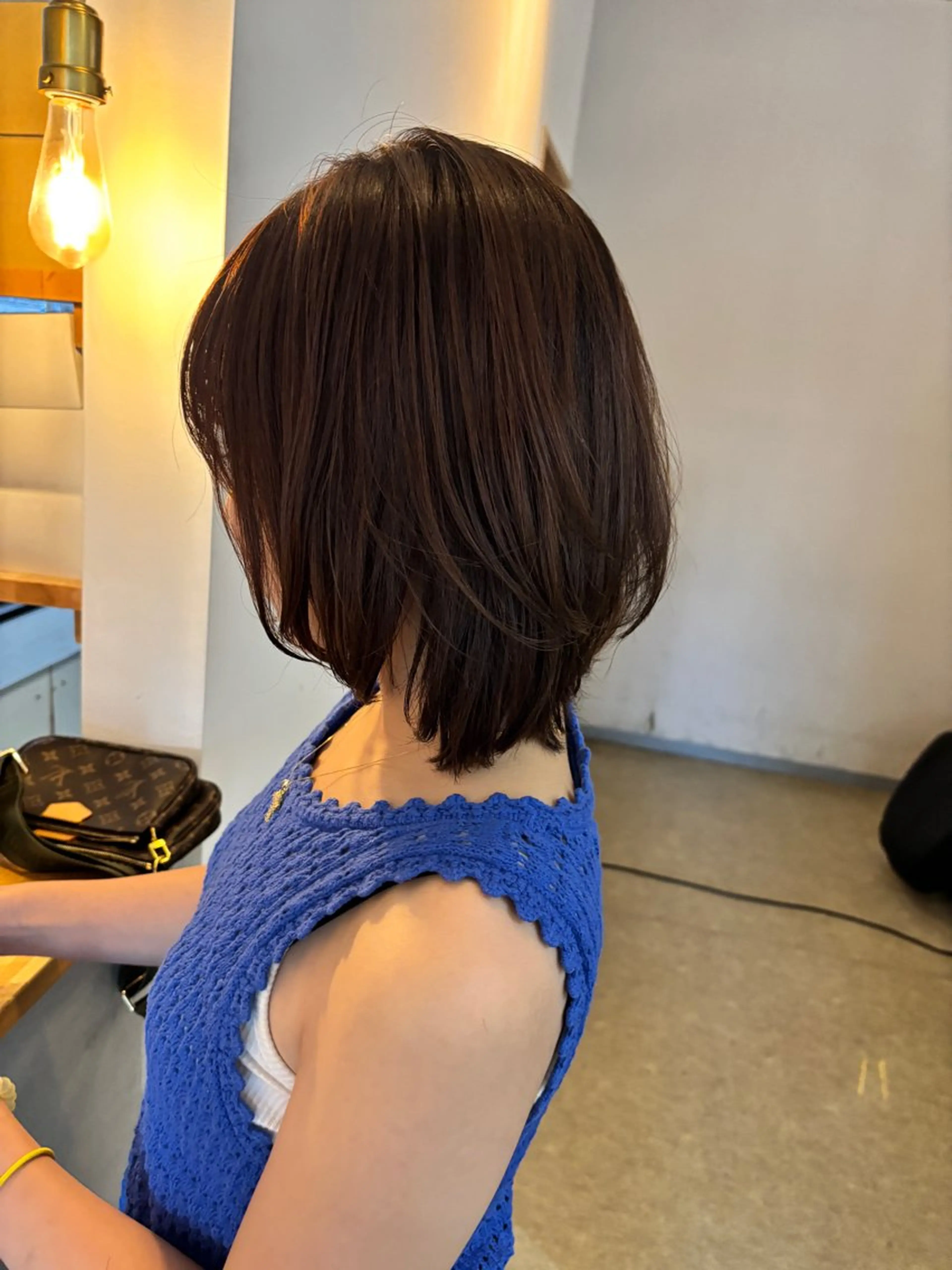 ショート ボブ 韓国風ヘア レイヤーカット ショートヘア 縮毛矯正 ブリーチカラー🤍 髪質改善🌟のヘアスタイル