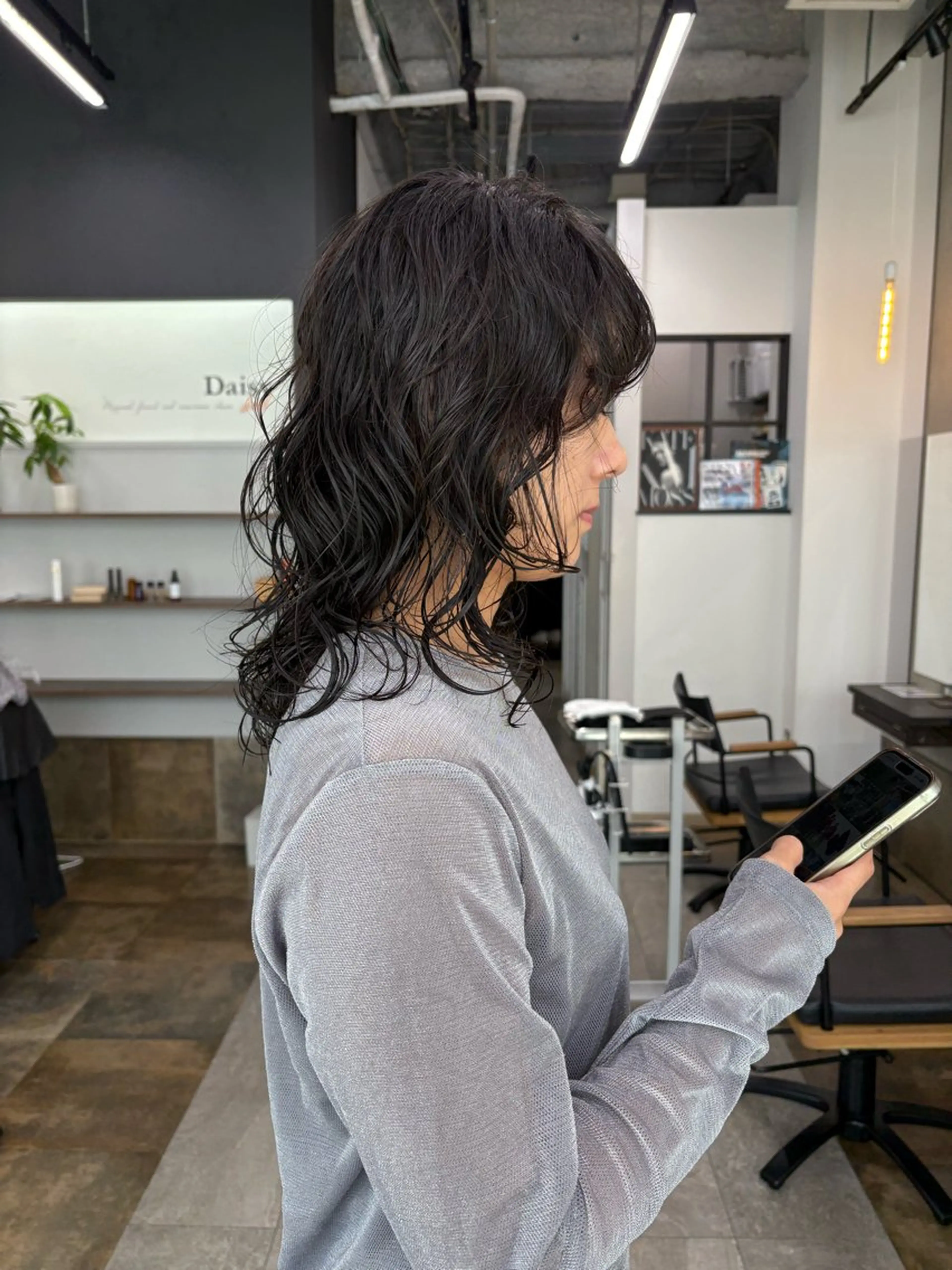 ミディアム パーマ nao/福岡美容室 パーマ/ボブパーマのヘアスタイル