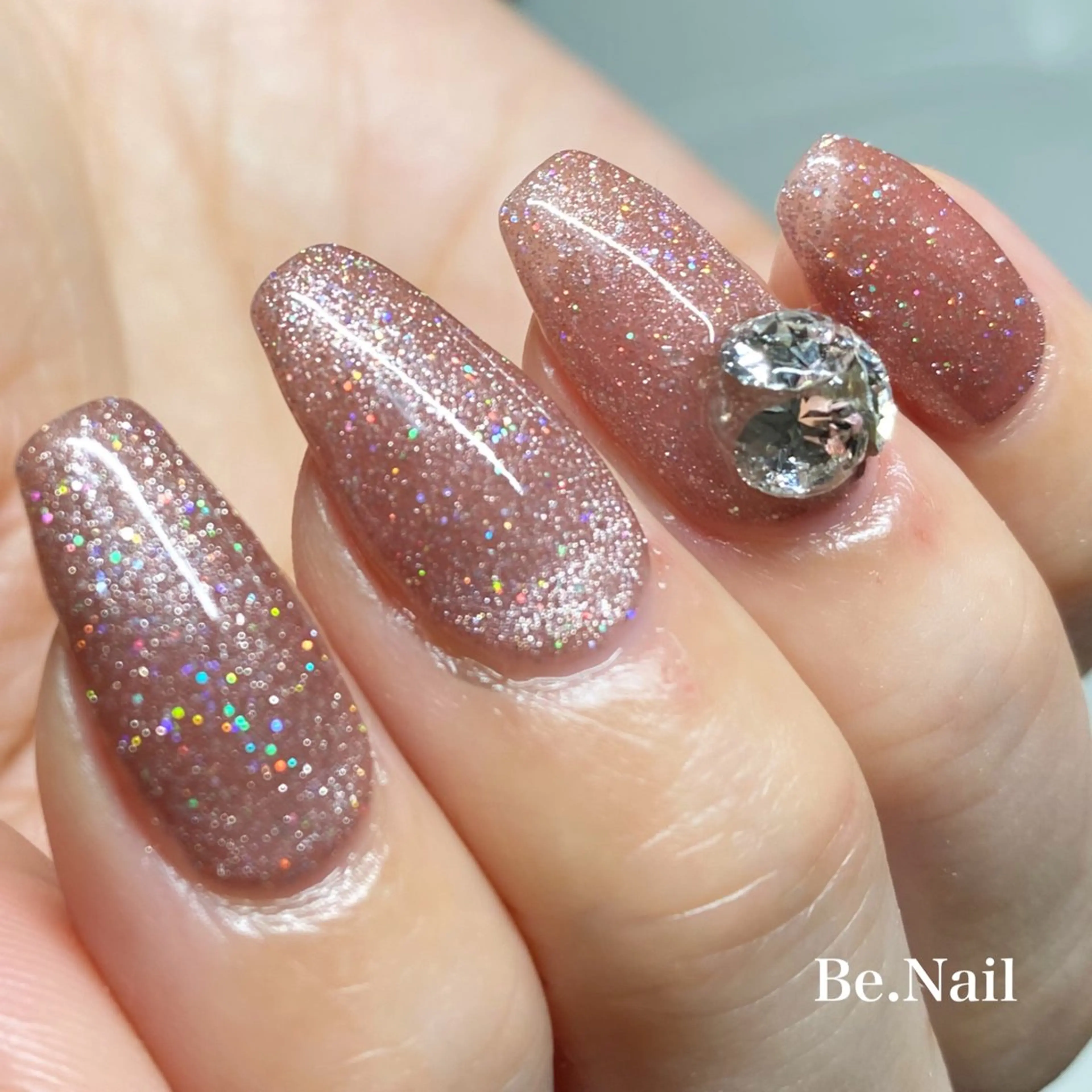 ネイル ジェルネイル マグネットネイル ワンカラーネイル シンプルネイル ストーンネイル Be. Nailのネイルデザイン