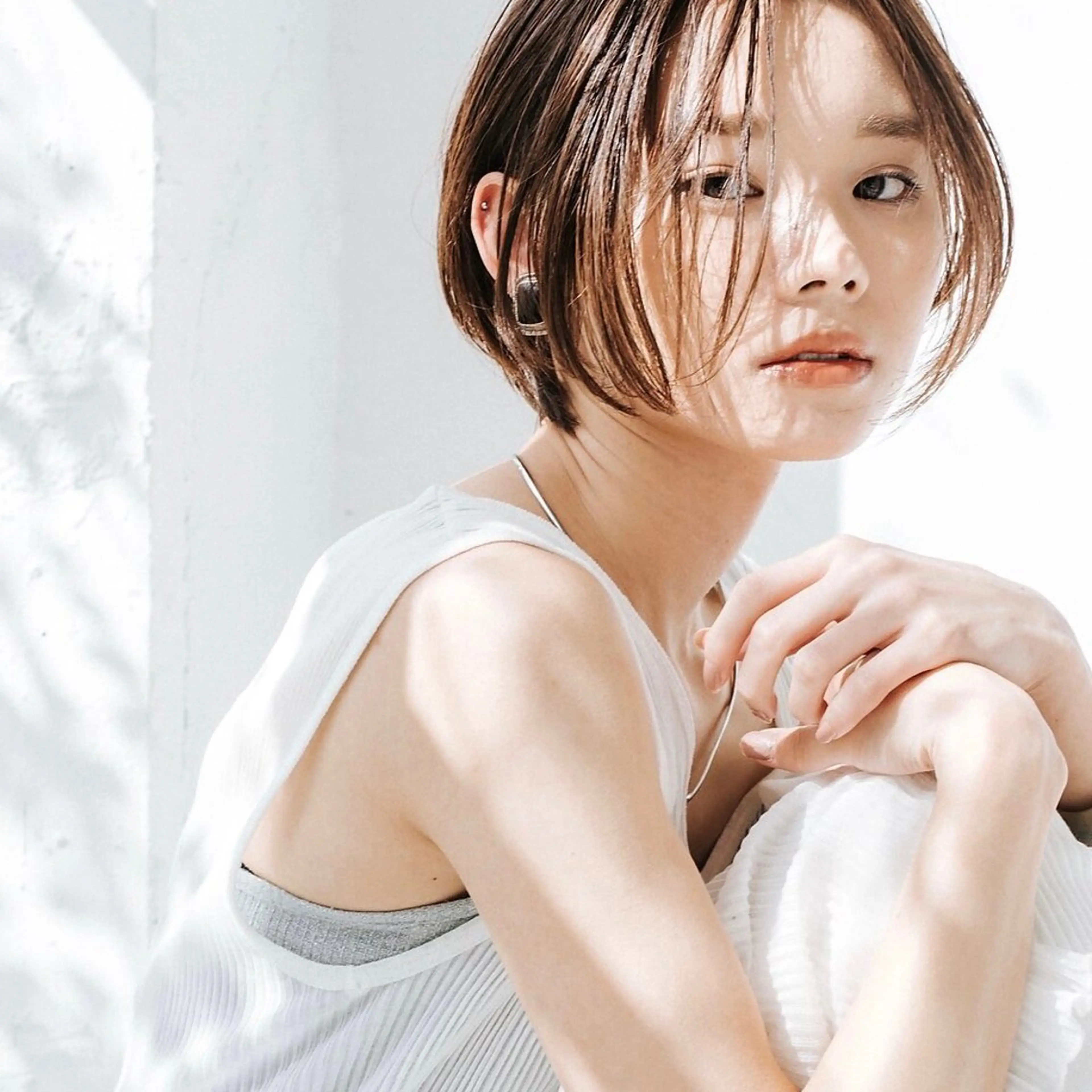 カラー ヘアカラー トリートメント ❤️ショートカット ・顔周りカット❤️のヘアスタイル