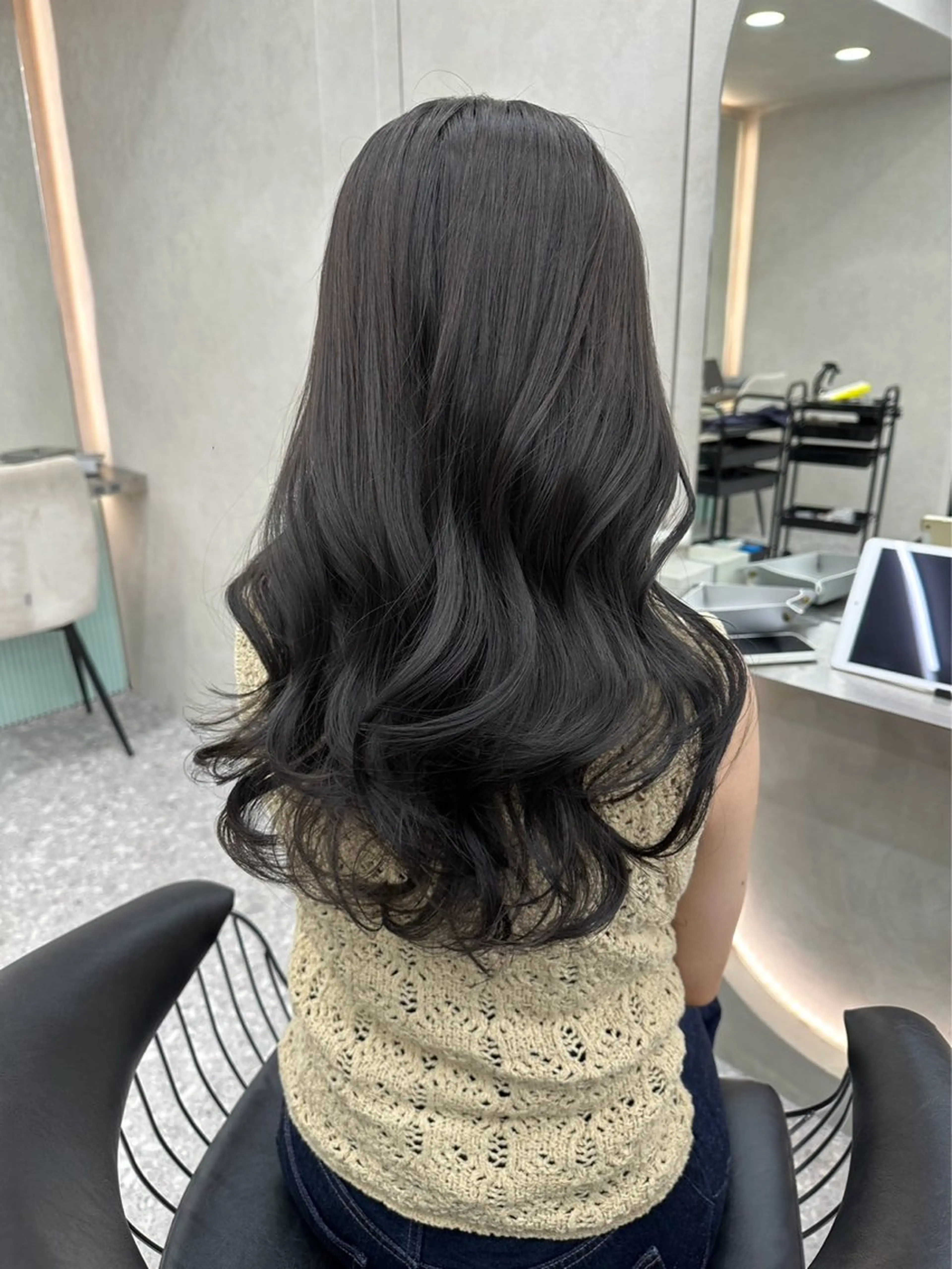 ロング カラー MOMOHA/ 🍑レイヤーカットのヘアスタイル