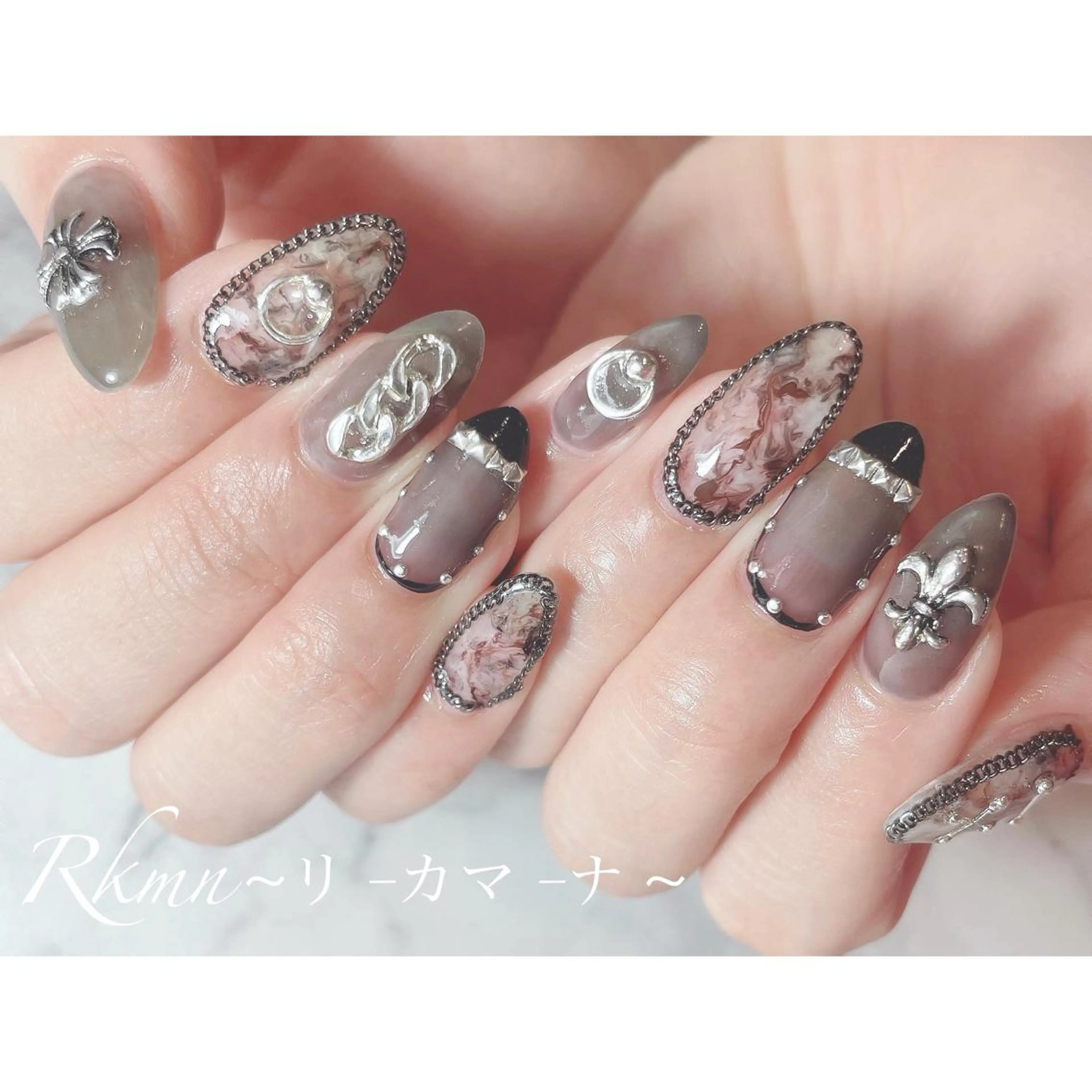 ネイル アートネイル フレンチネイル ジェルネイル グラデーション ハート ハンドネイル フットネイル ハンドケア Rkmn ~リ-カマ-ナ~のネイルデザイン