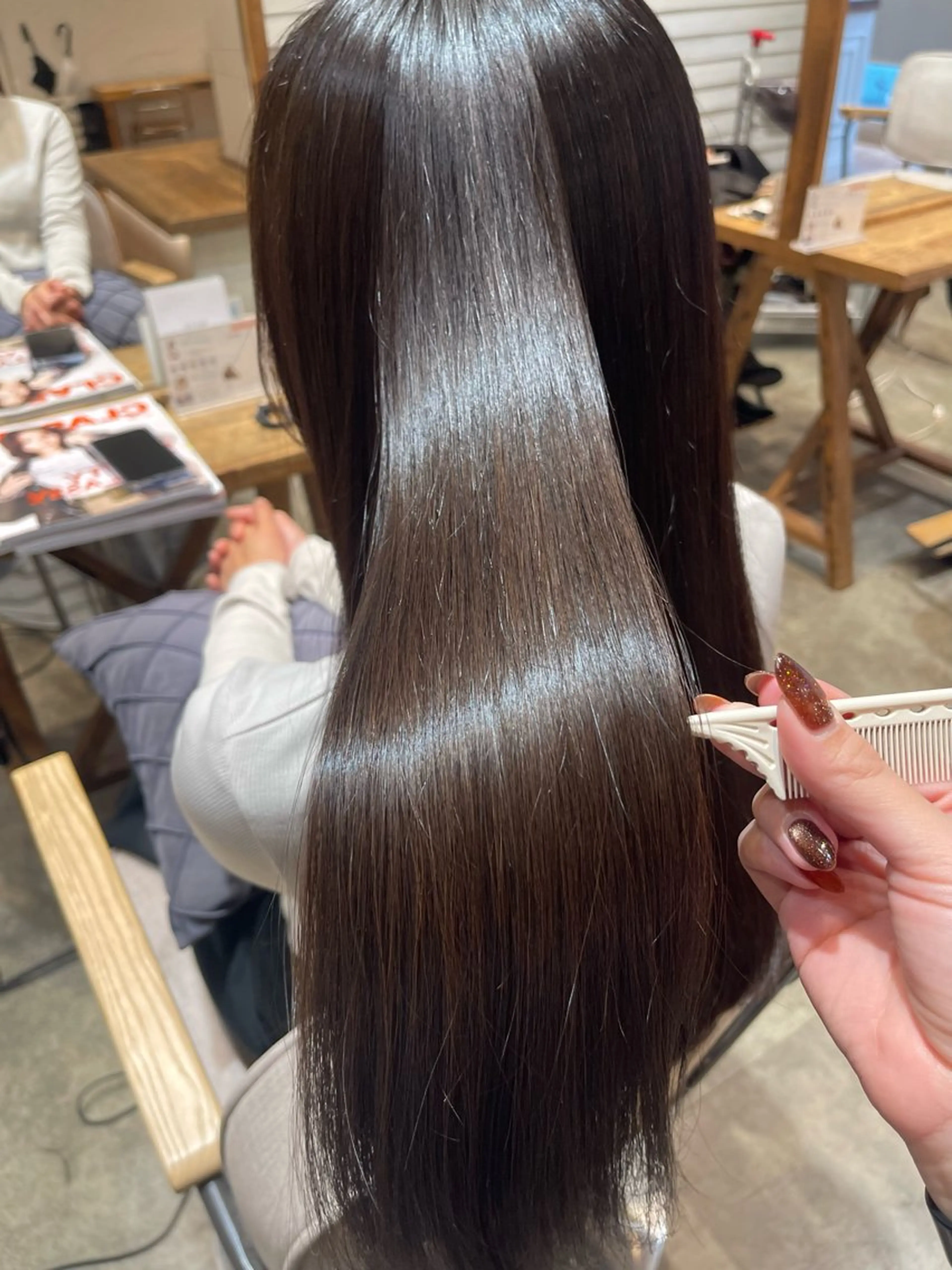 ロング 縮毛矯正 SALOWIN川崎WEST所属・💐【柔らか質感】 縮毛矯正MIKU💐のヘアスタイル