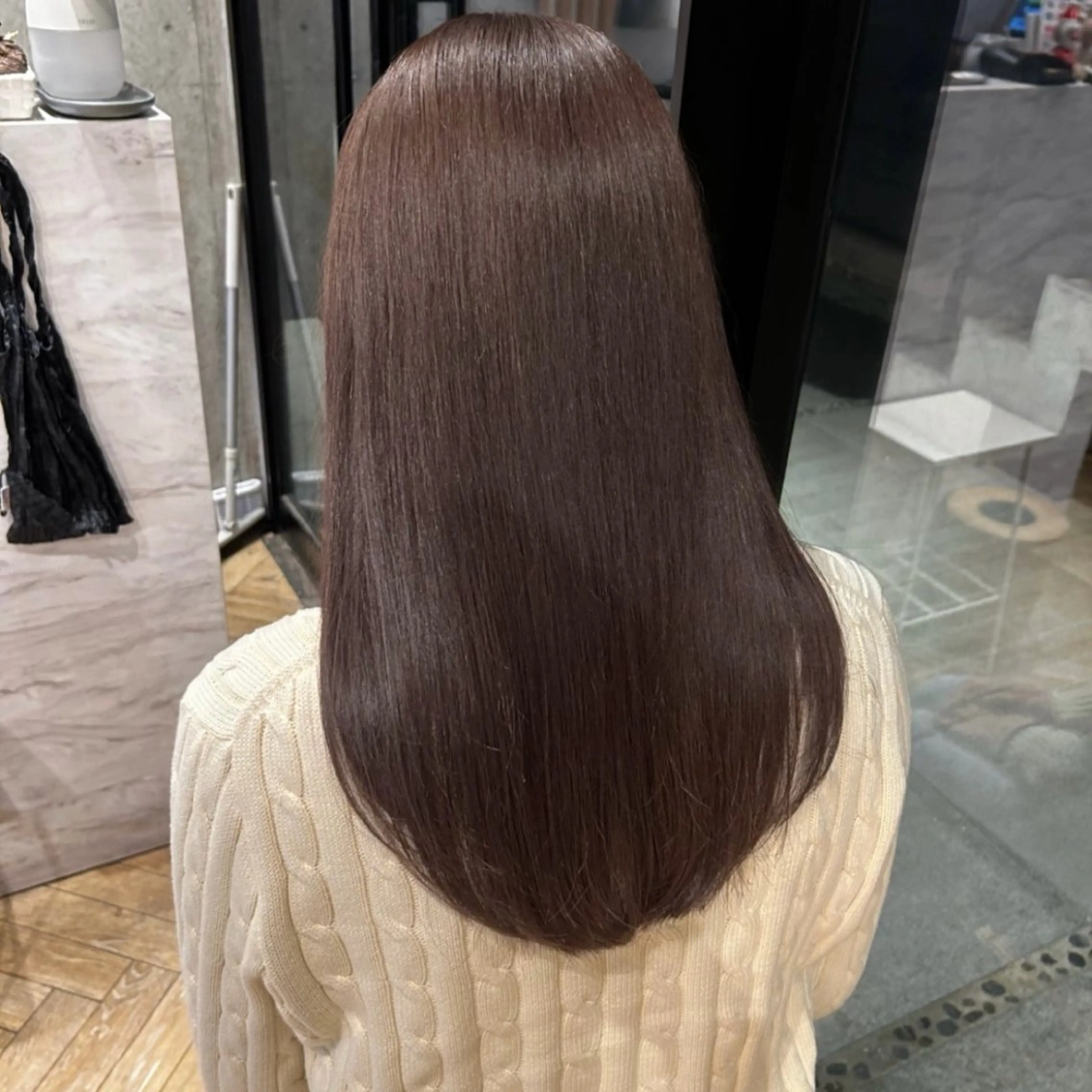 ミディアム カット ヘアカラー トリートメント 🌸透明感/レイヤー / 栗林 彩🌸のヘアスタイル