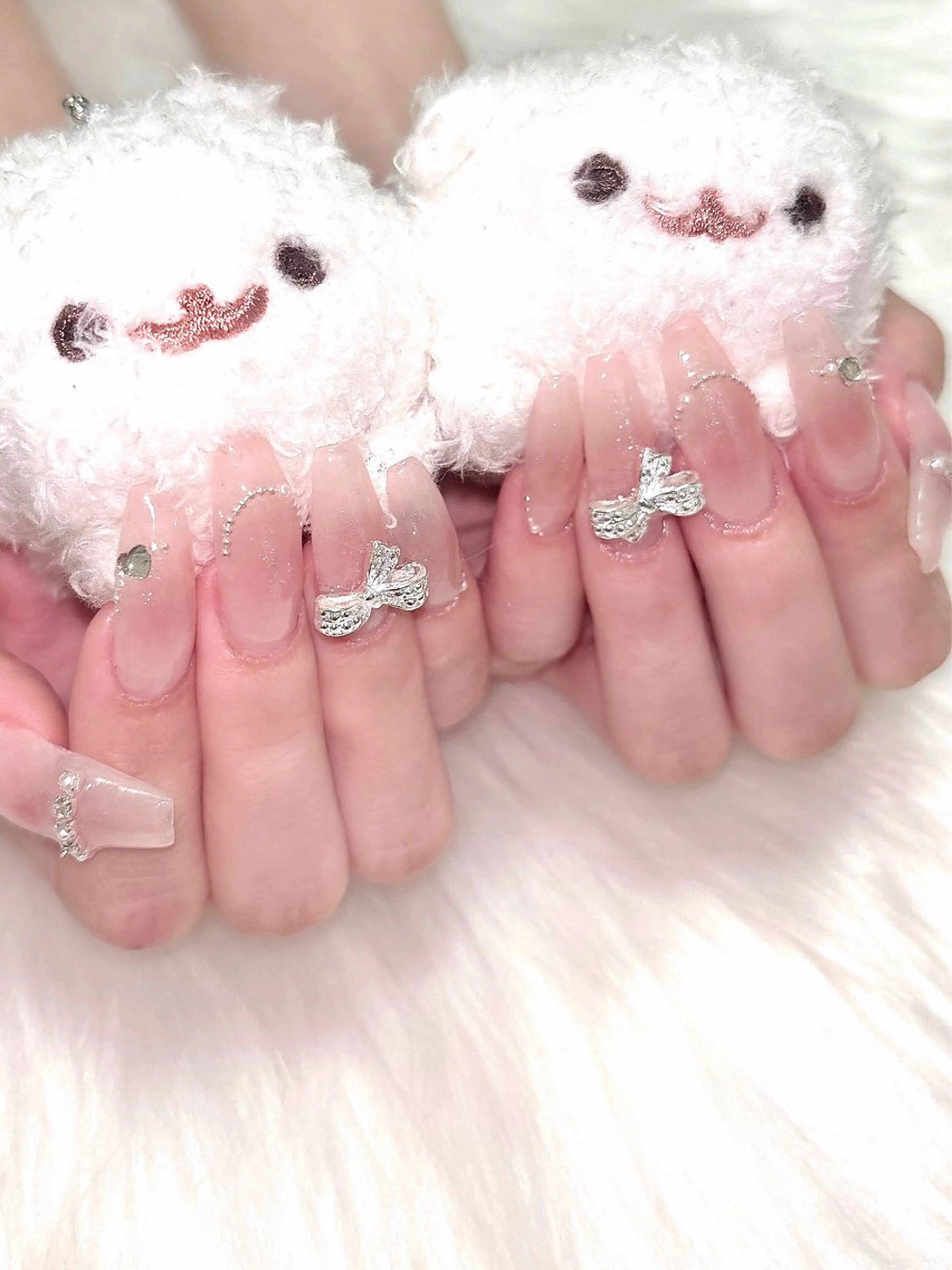 【オフなし】長さ出し10本🍩ワンカラーorラメグラ🥨 選べる100色の写真