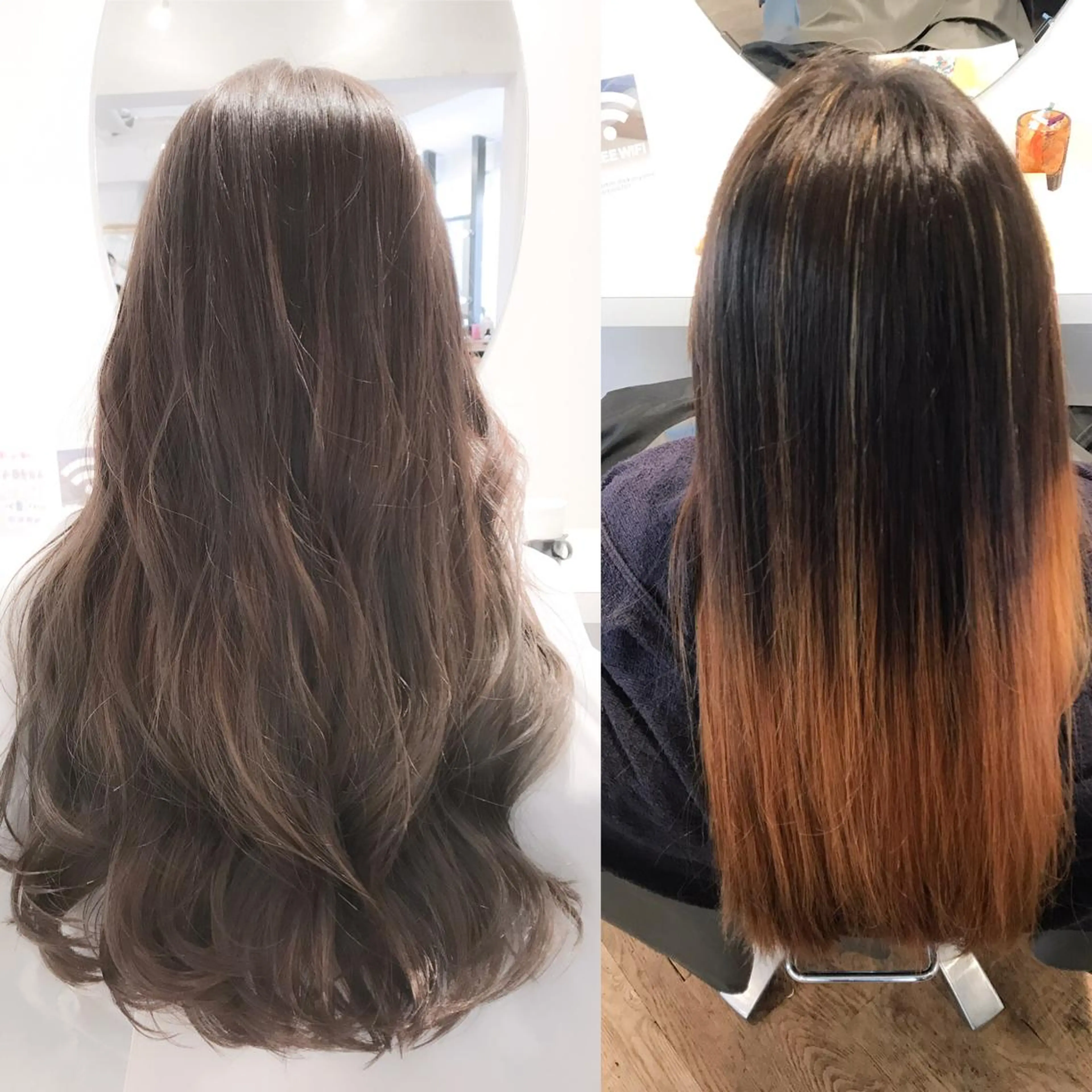 ロング カラー ヘアアレンジ 黒髪 透明感カラー ダブルカラー グラデーションカラー 代官山/恵比寿所属・髪質改善/縮毛矯正 専門　代官山/恵比寿のヘアスタイル