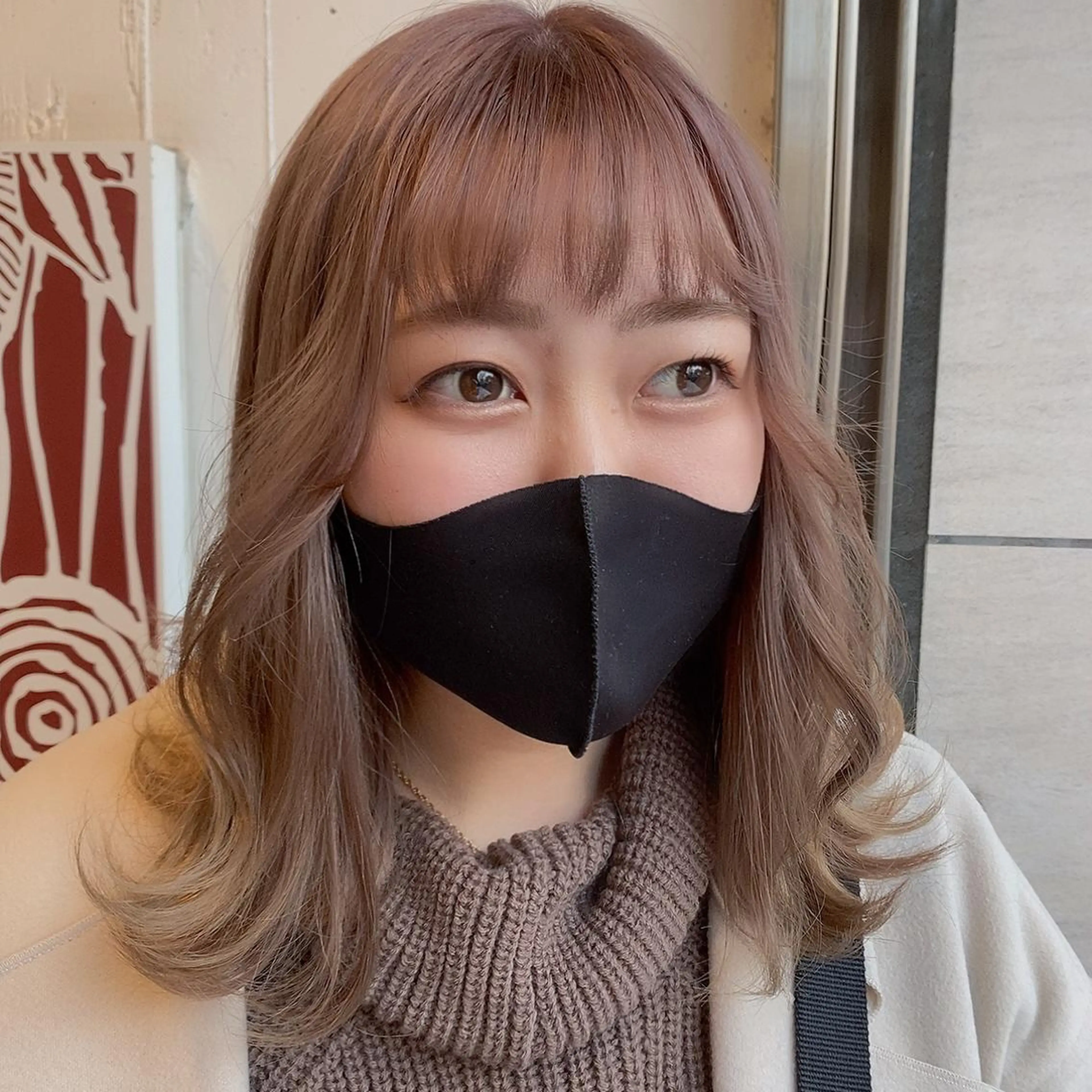 ミディアム カラー ベージュカラー ブリーチ ヘアカラー 💚 nao💚のヘアスタイル