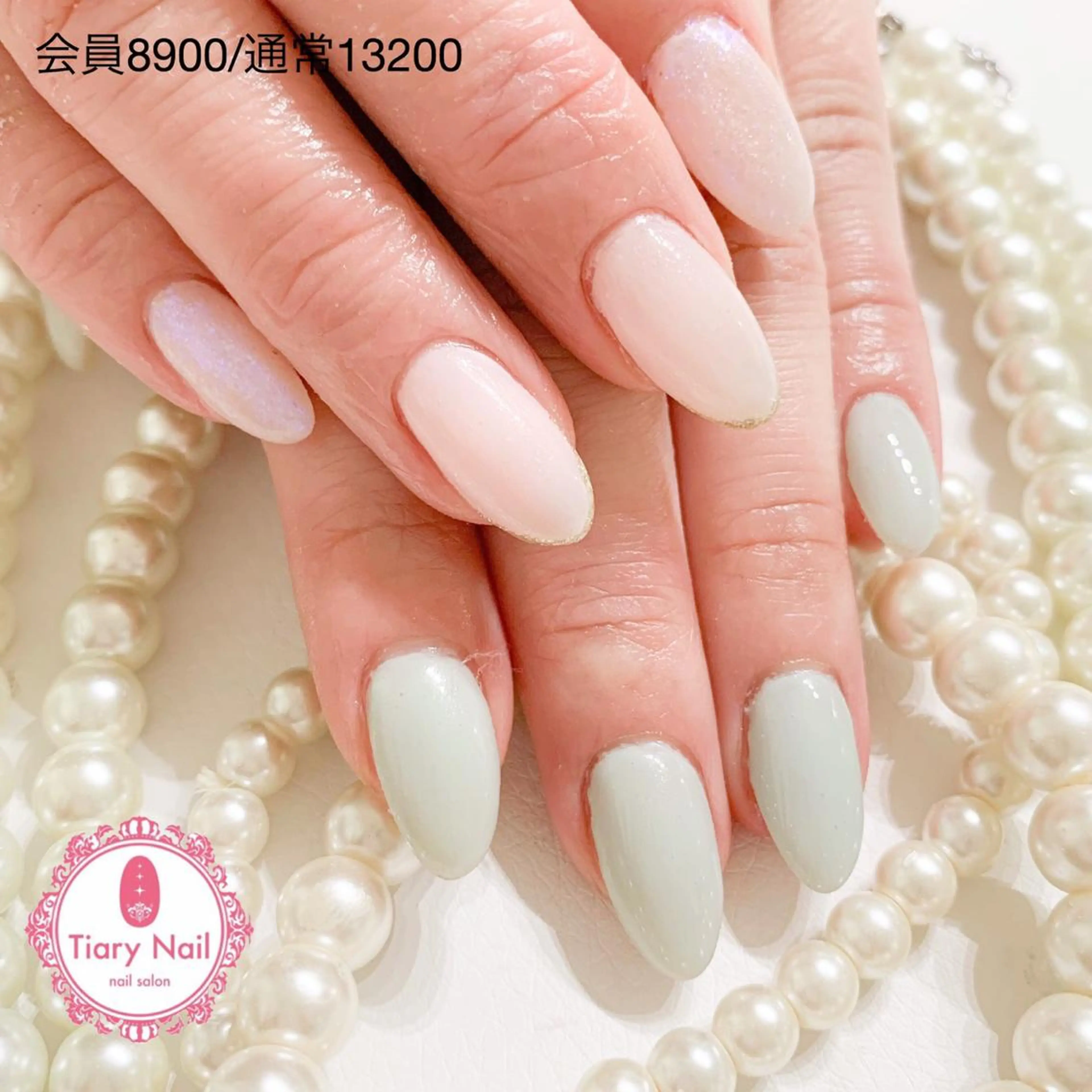 ネイル 桜ネイル 長さ出し オフィスネイル スカルプネイル シンプルネイル 💗🪽Tiary Nail🪽💗のネイルデザイン