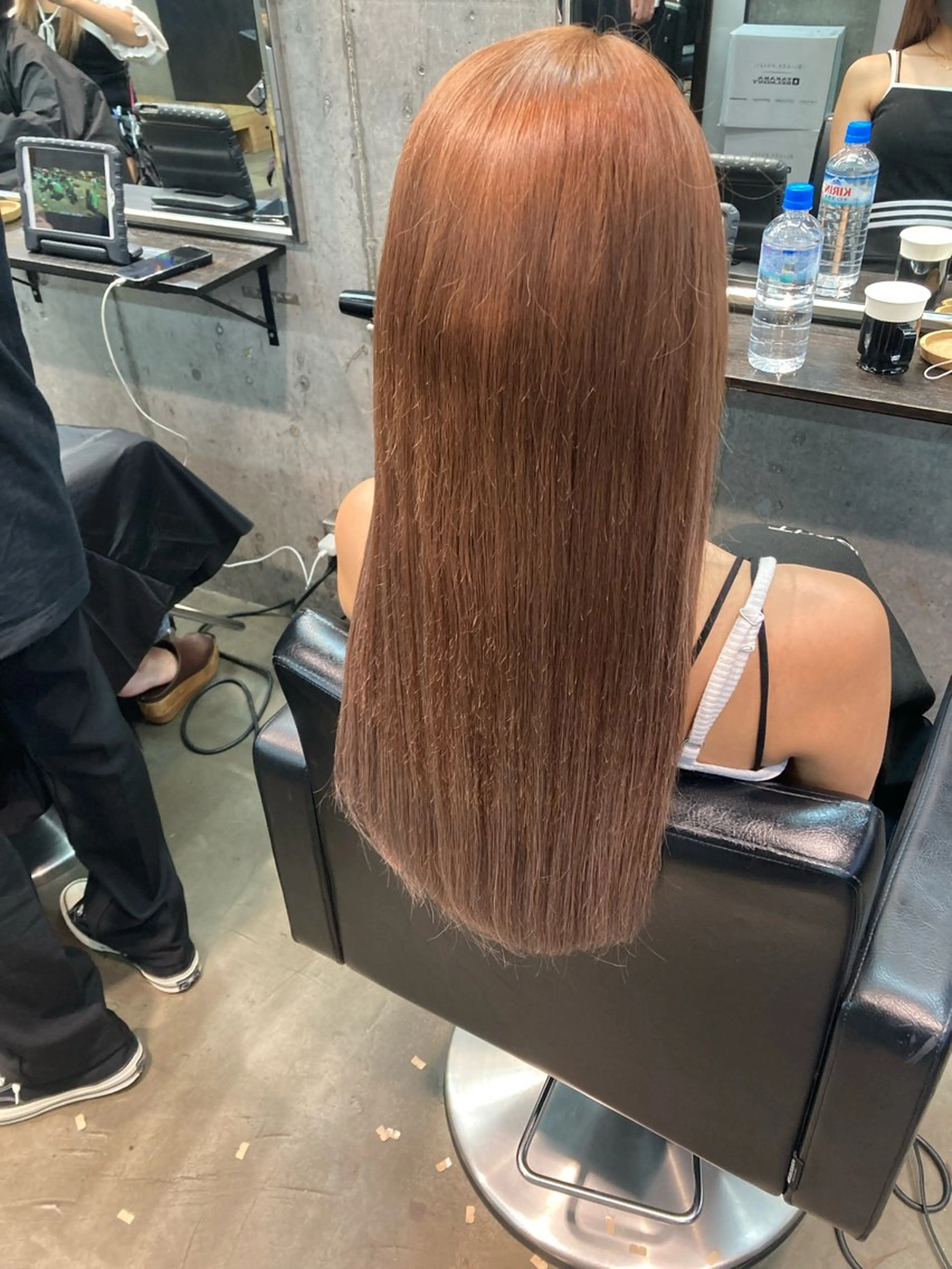 セミロング ✨最安値✨エクステ カラー🌼つきな🌼のヘアスタイル