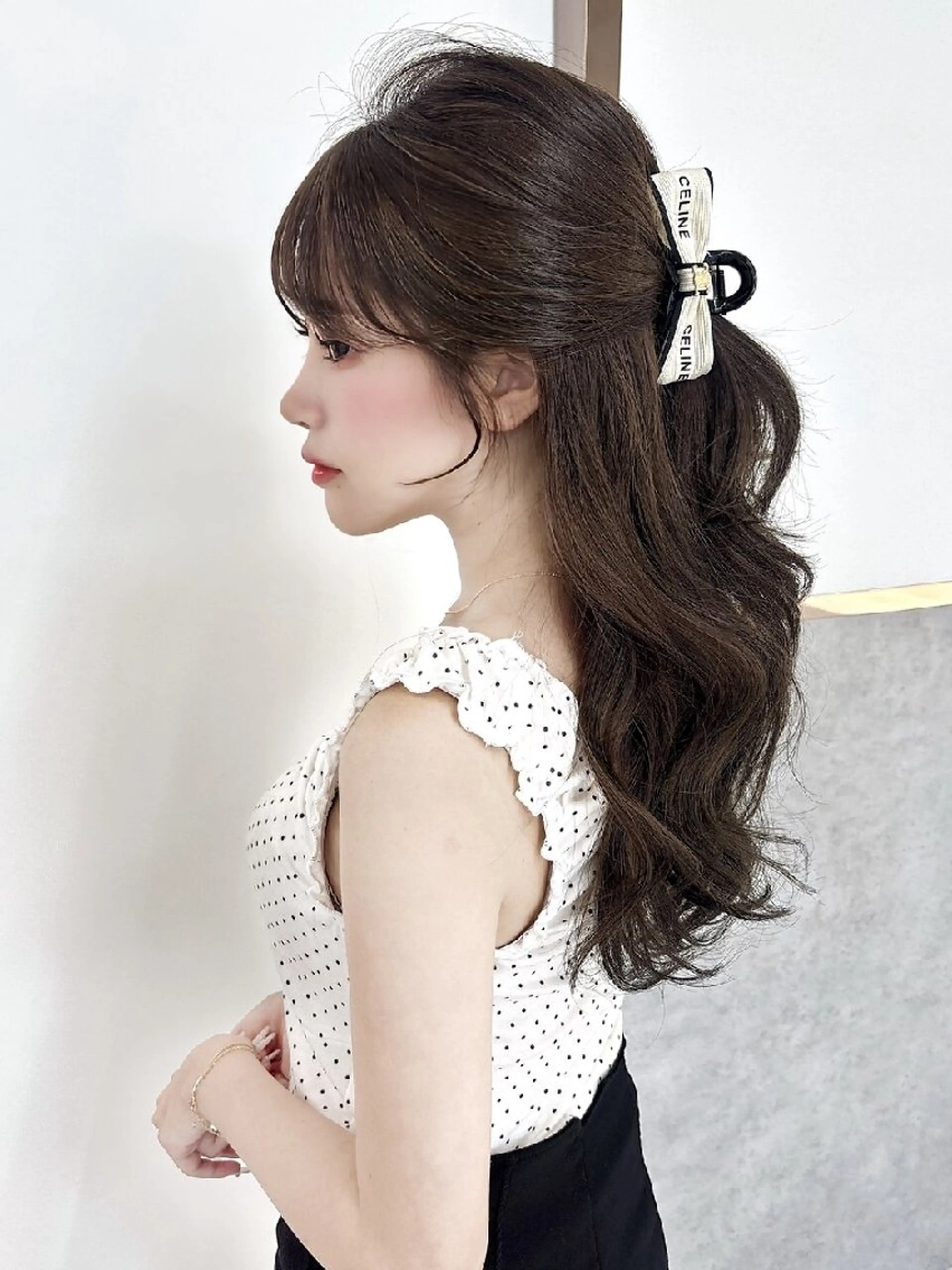 ロング カラー ヘアカラー トリートメント Lond Roleのヘアスタイル