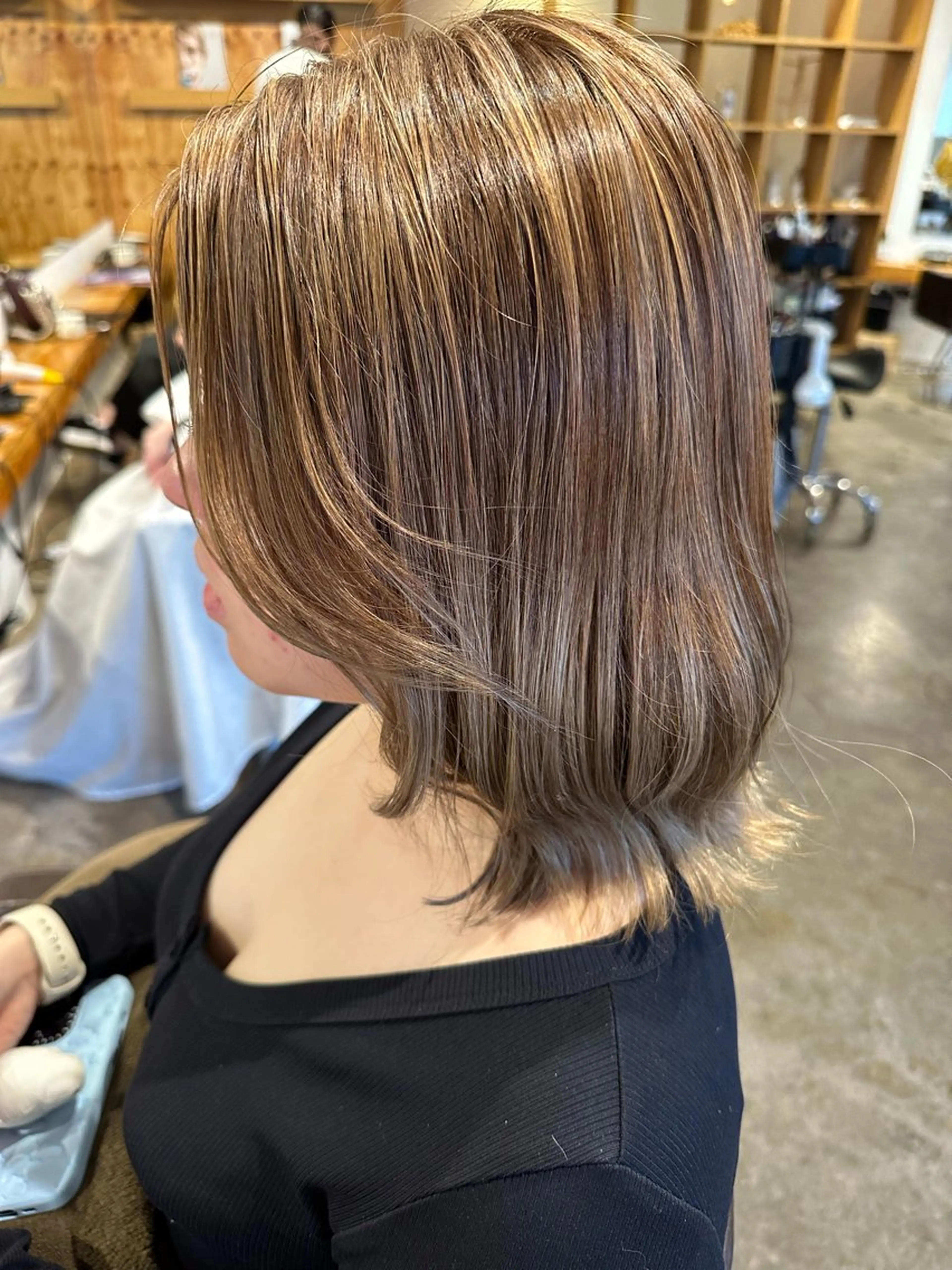 ミディアム カラー カット ヘアカラー ヘアセット/艶カラー 💐nao.のヘアスタイル