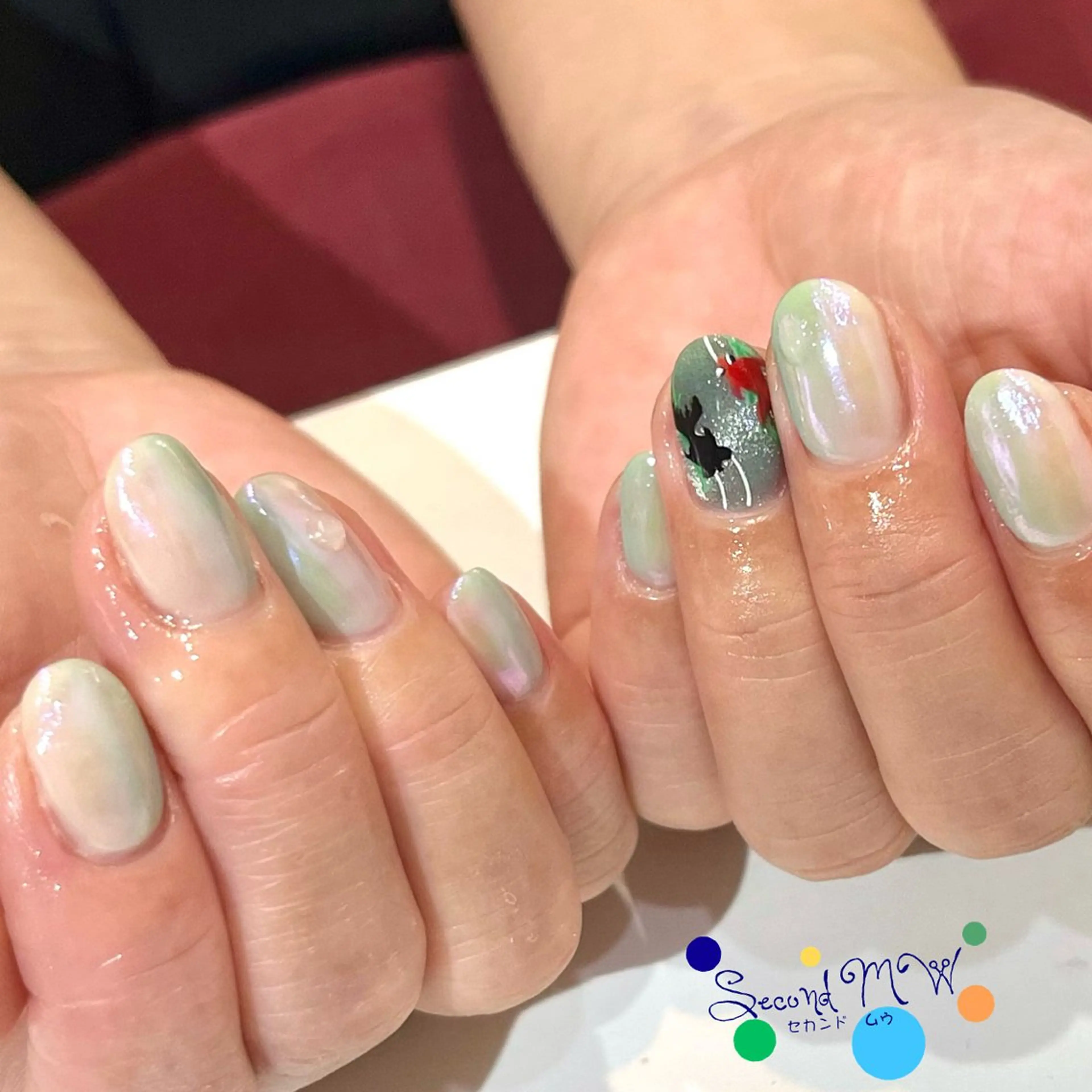 ネイル マグネットネイル 夏ネイル Second   MW所属・SecondMW _nail 　川連のネイルデザイン