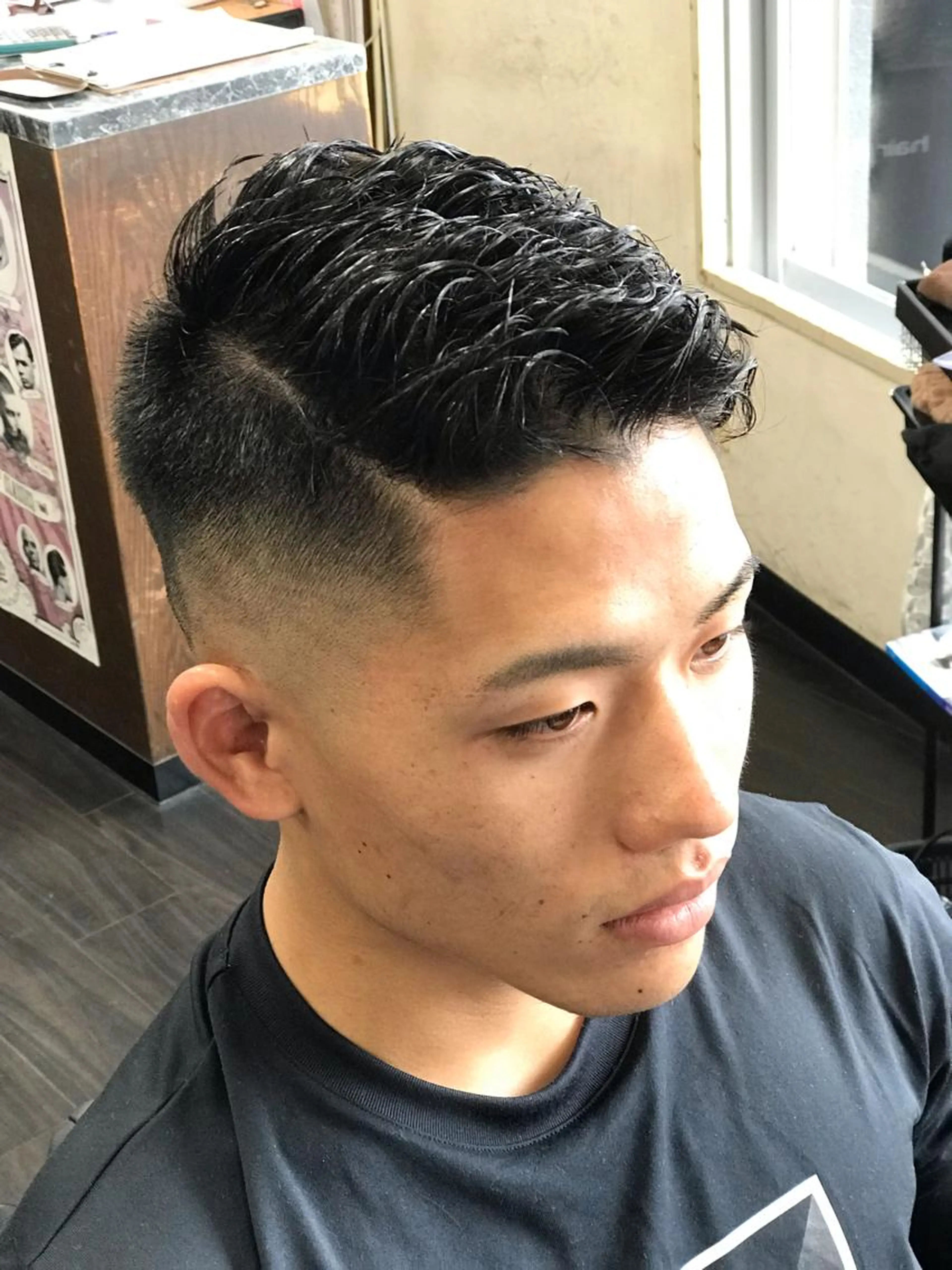 デザインカット+濡れパンパーマ(口コミしていただくと無料)の写真