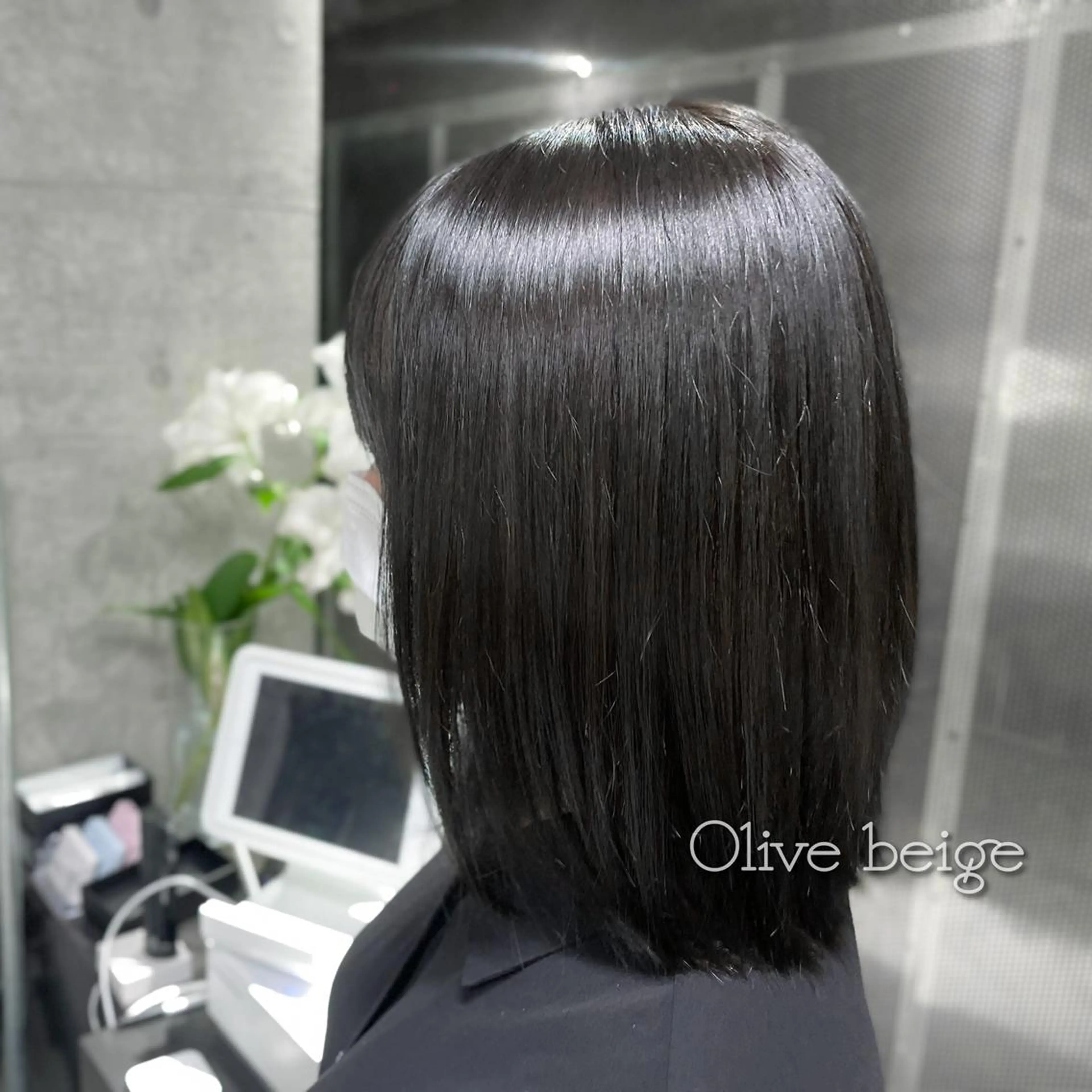 ミディアム カラー ベージュカラー オリーブベージュ plume【プリュム】恵比寿所属・💗plume(ぷり ゅむ)💗なずなのマツエク・マツパデザイン