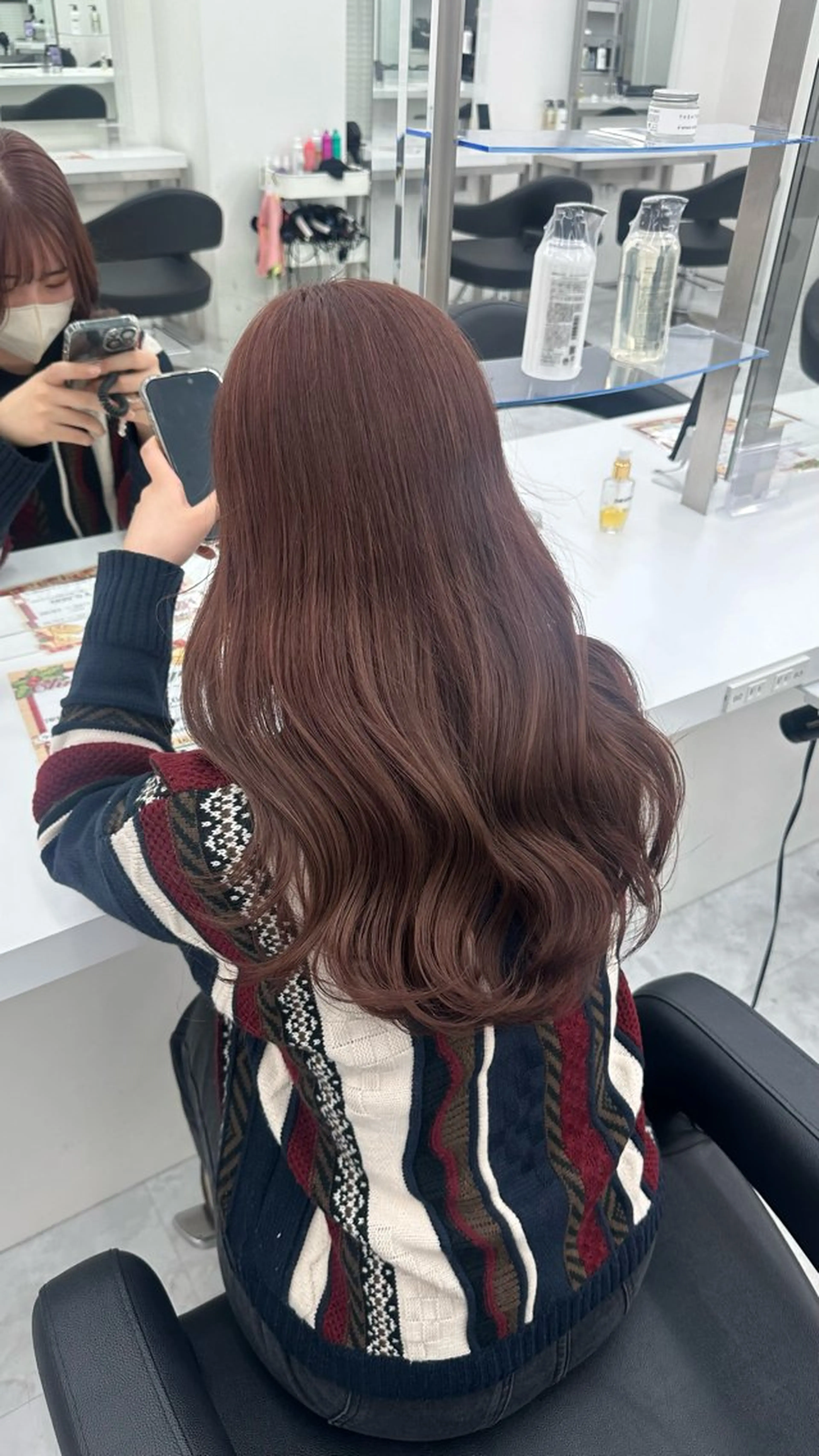 ロング カラー mina/暖色カラー 🥀韓国風カット🥀のヘアスタイル