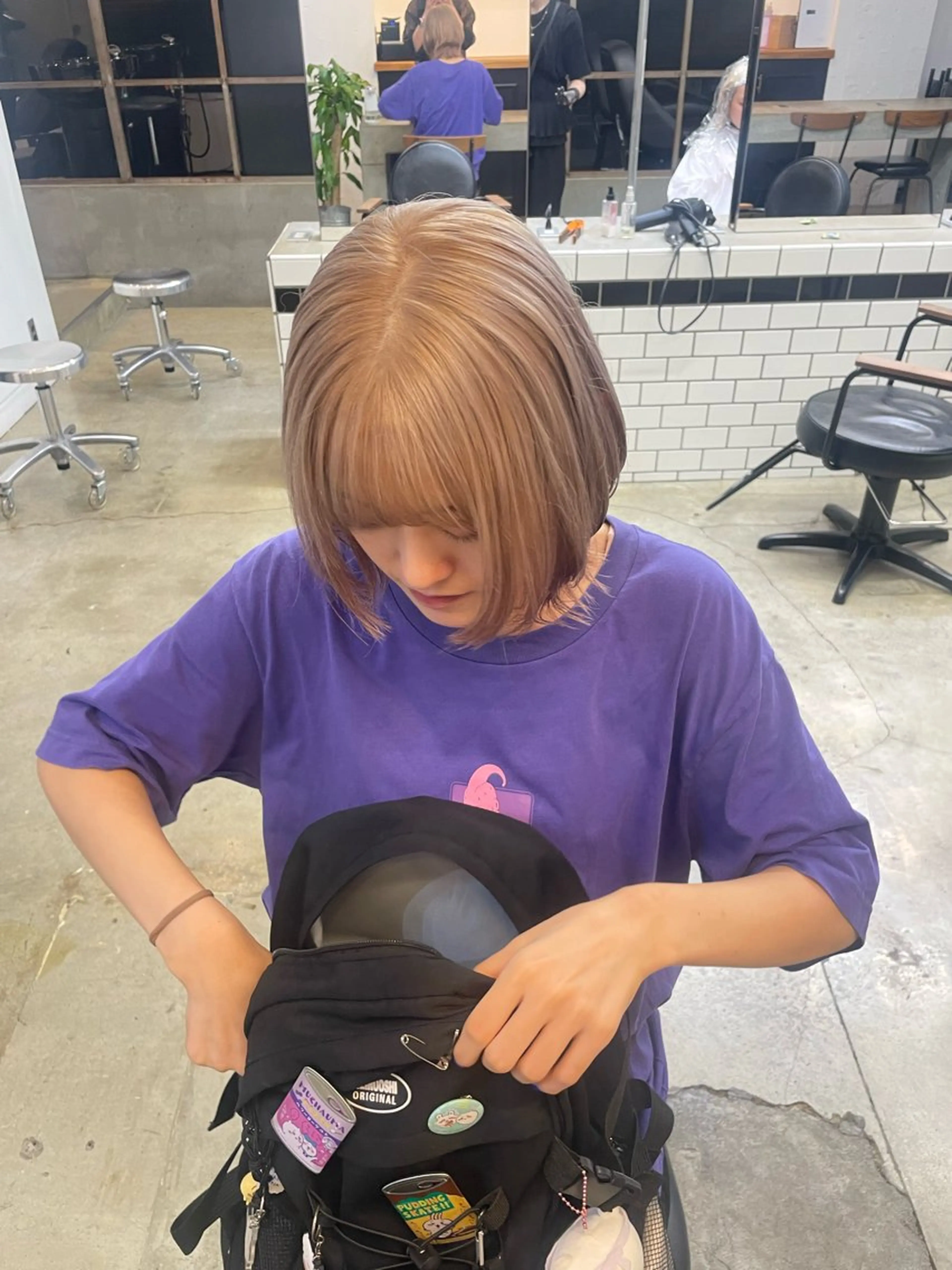 ショート カラー 🦄垢抜けボブ特化× 暖色カラー未来🦄のヘアスタイル