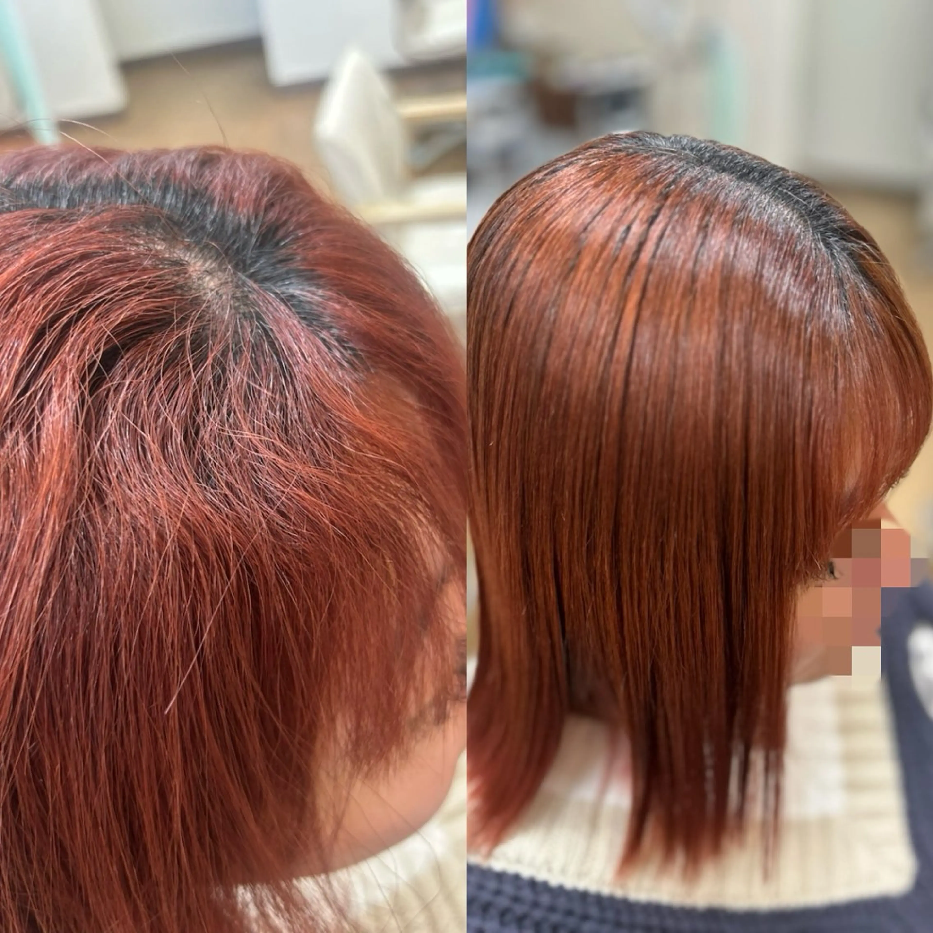 ミディアム 神谷 千明のヘアスタイル