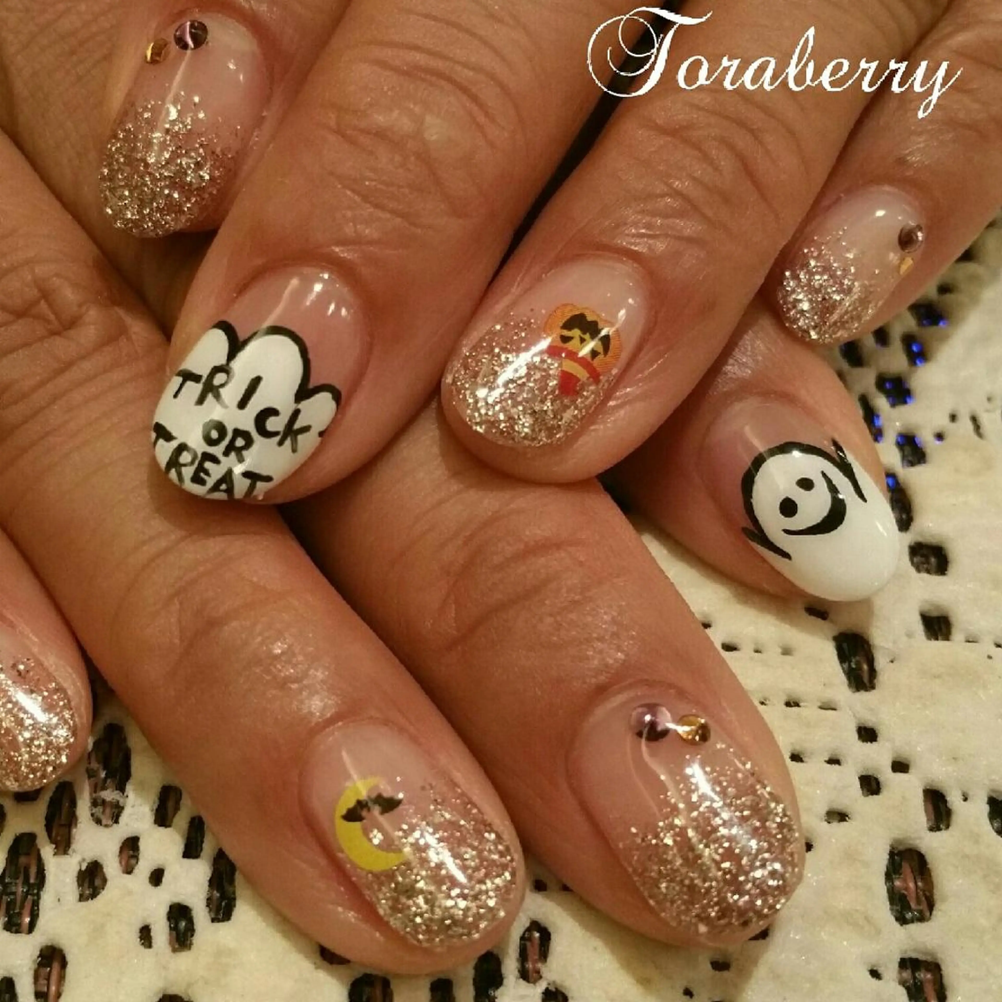 ネイル ハロウィン ハンドネイル ネイリスト なつみのネイルデザイン