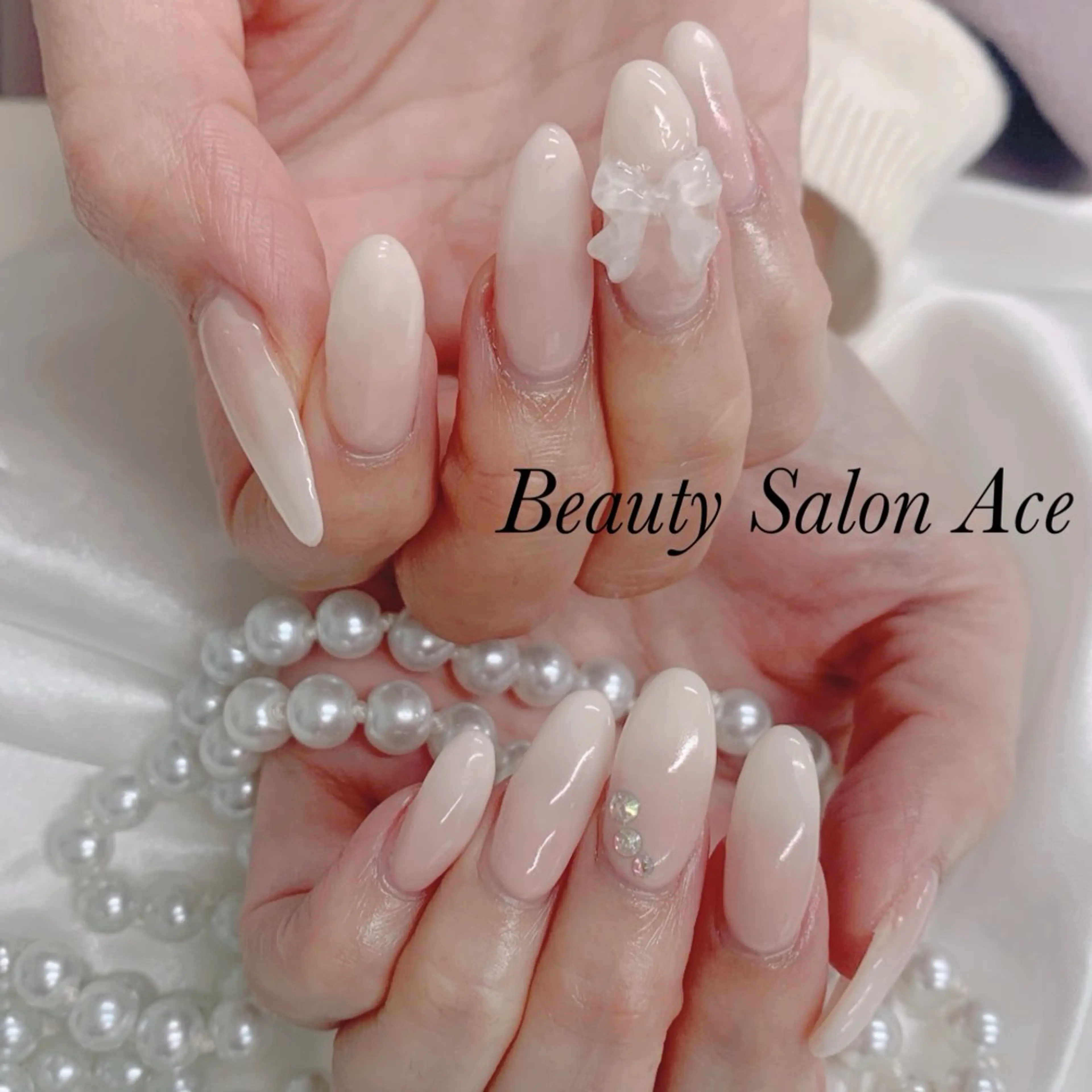 ネイル ワンカラーネイル ハンドネイル Beauty Salon Ace（ネイルサロン　エース）所属・池袋フィルイン Ace♡長さだしのネイルデザイン