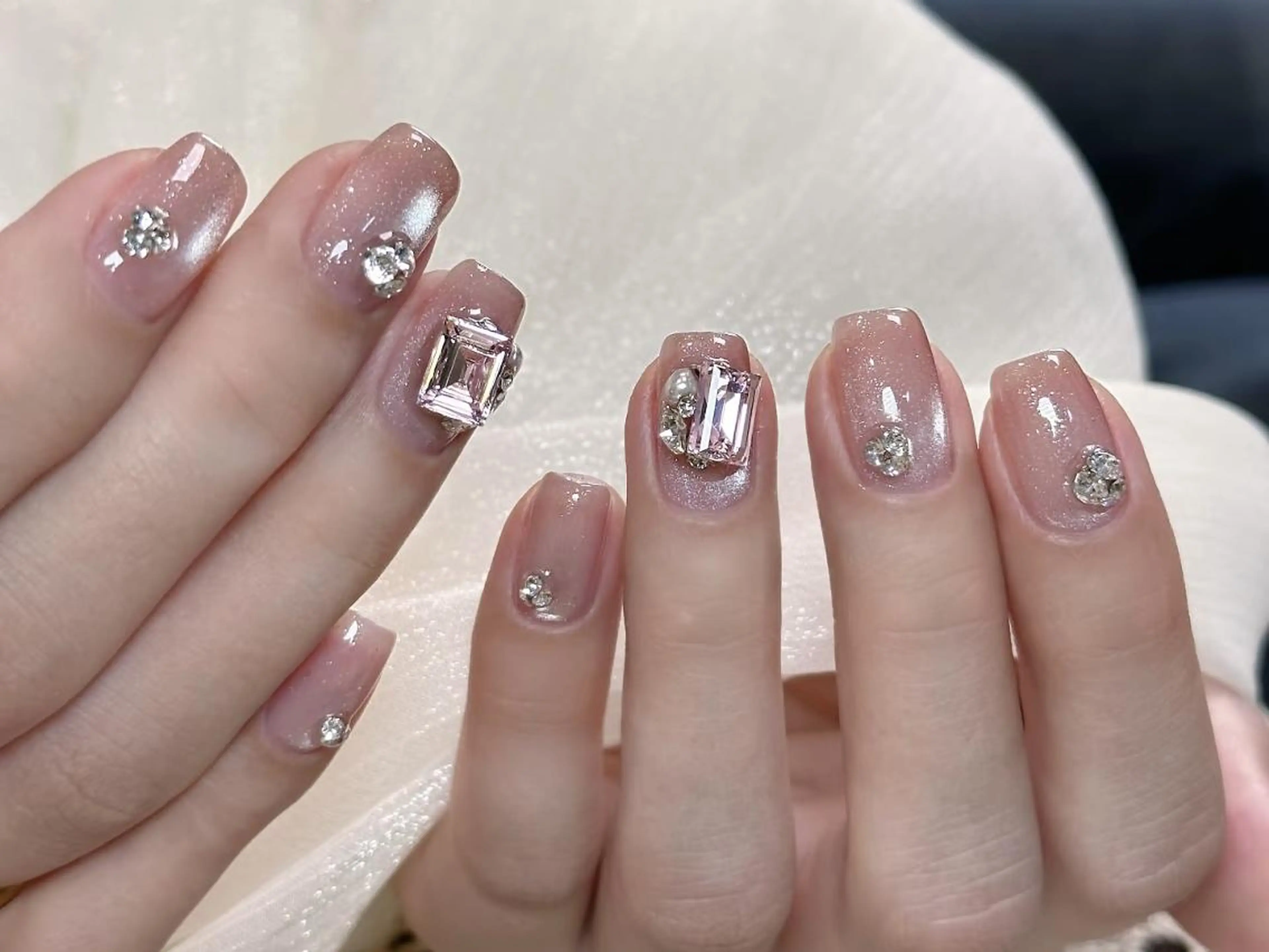 【自爪フィルイン無料】大人気マグネットワンカラー+2個パーツ付き6600の写真