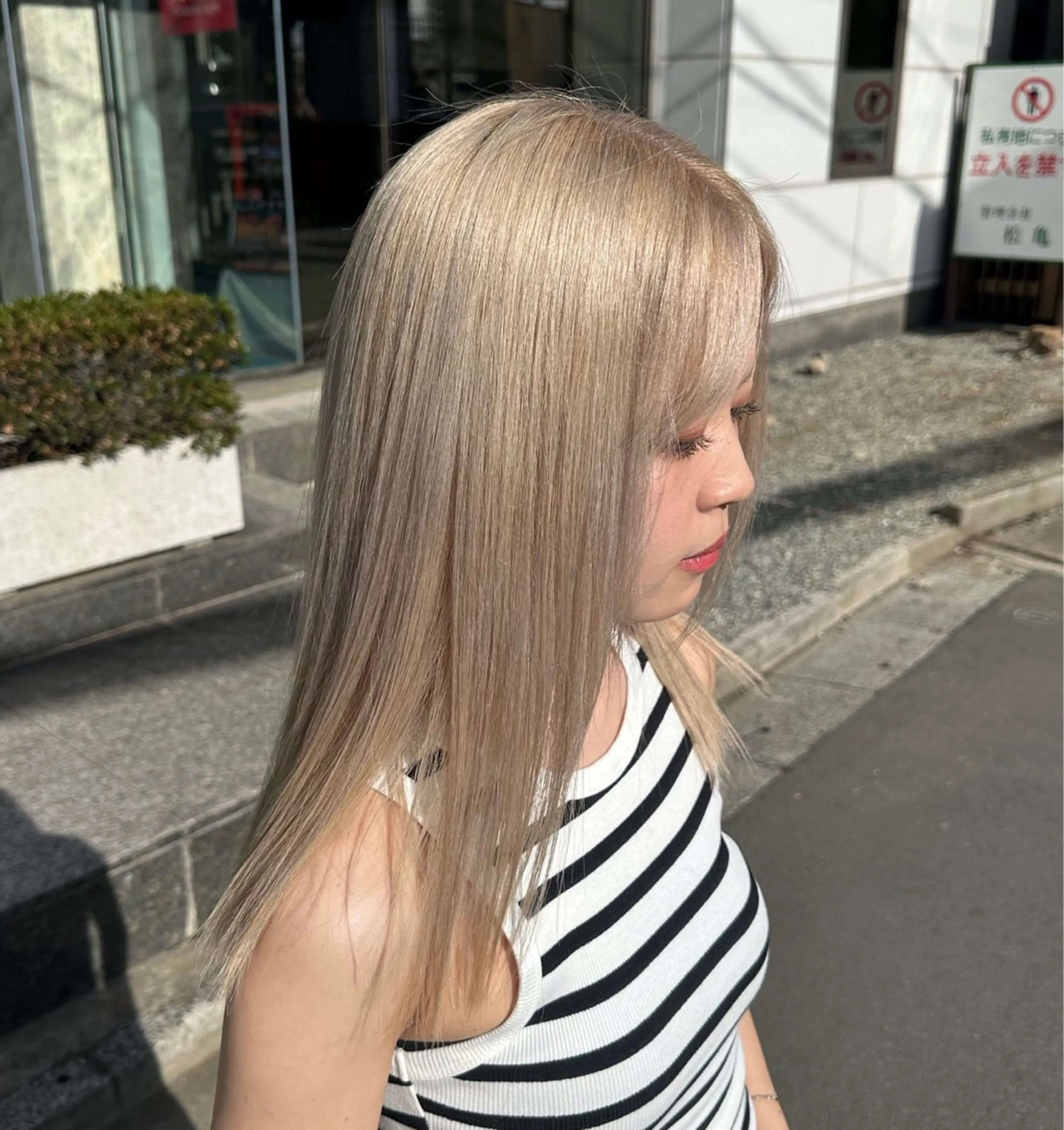 ロング カラー 矢島颯哉/ハイトーン ブリーチカラー💎のヘアスタイル