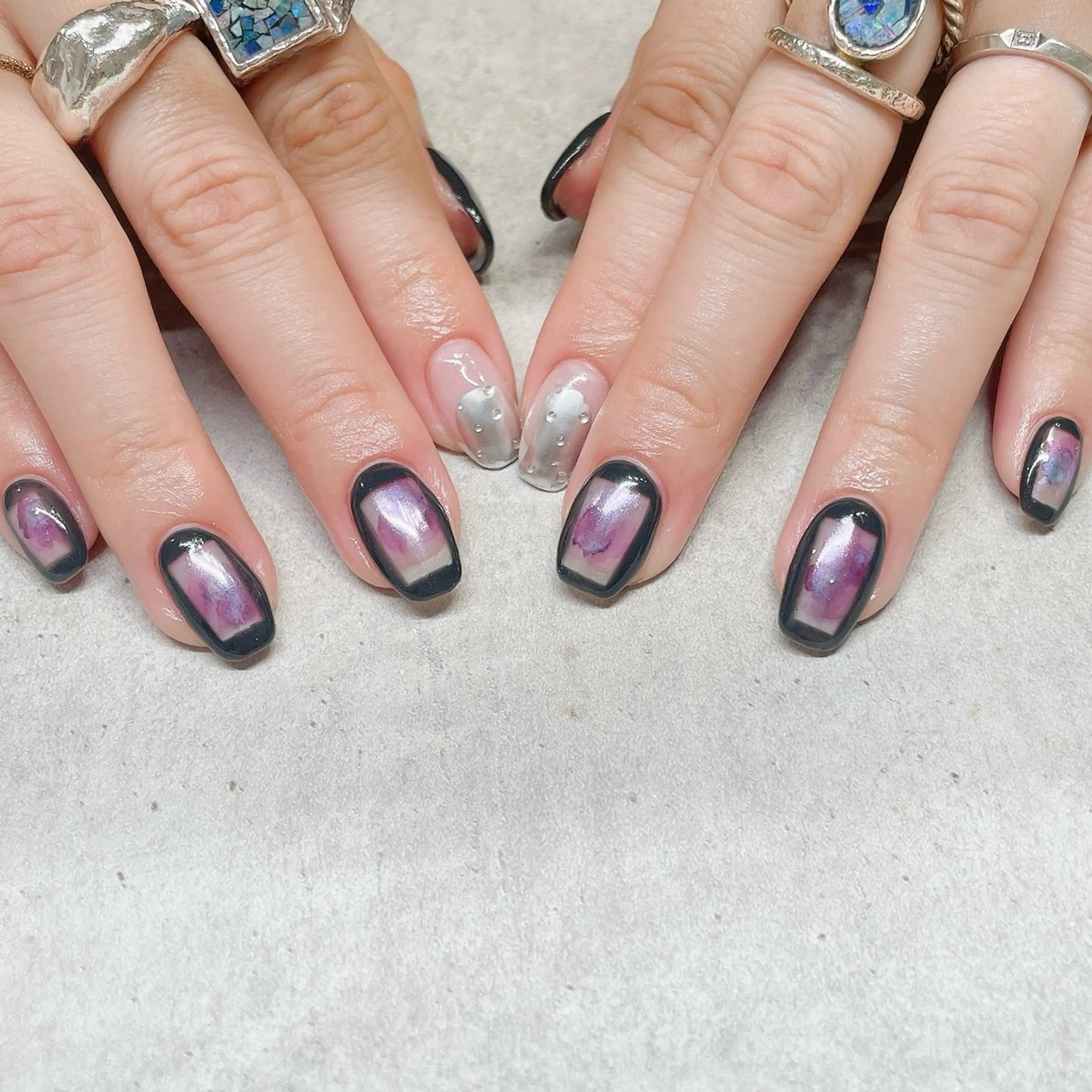 ネイル アートネイル ハンドネイル A85G ayakoのネイルデザイン