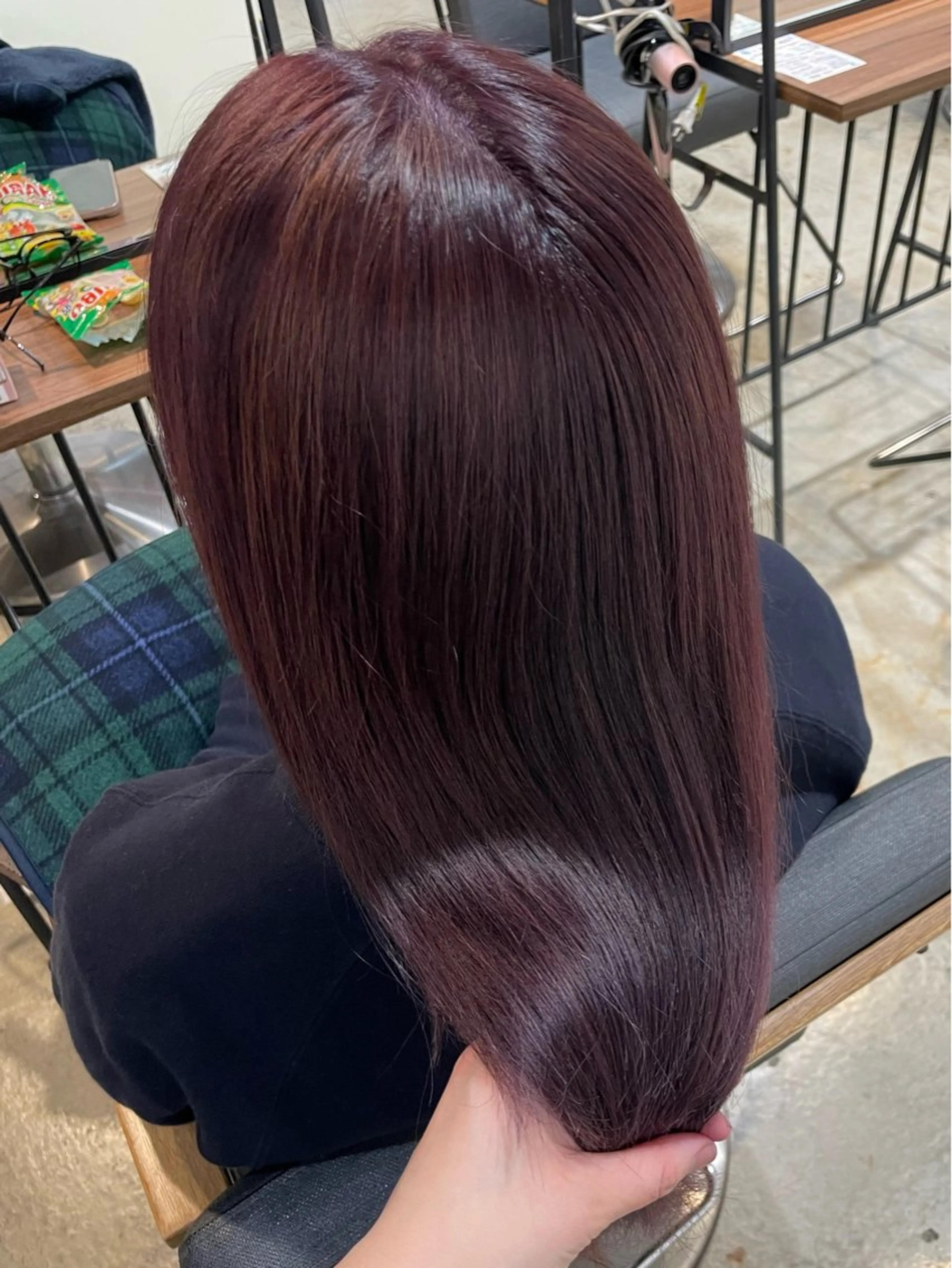 ロング ヘアカラー トリートメント 暖色カラー🌺／ 髪質改善🌿／ゆうかのヘアスタイル