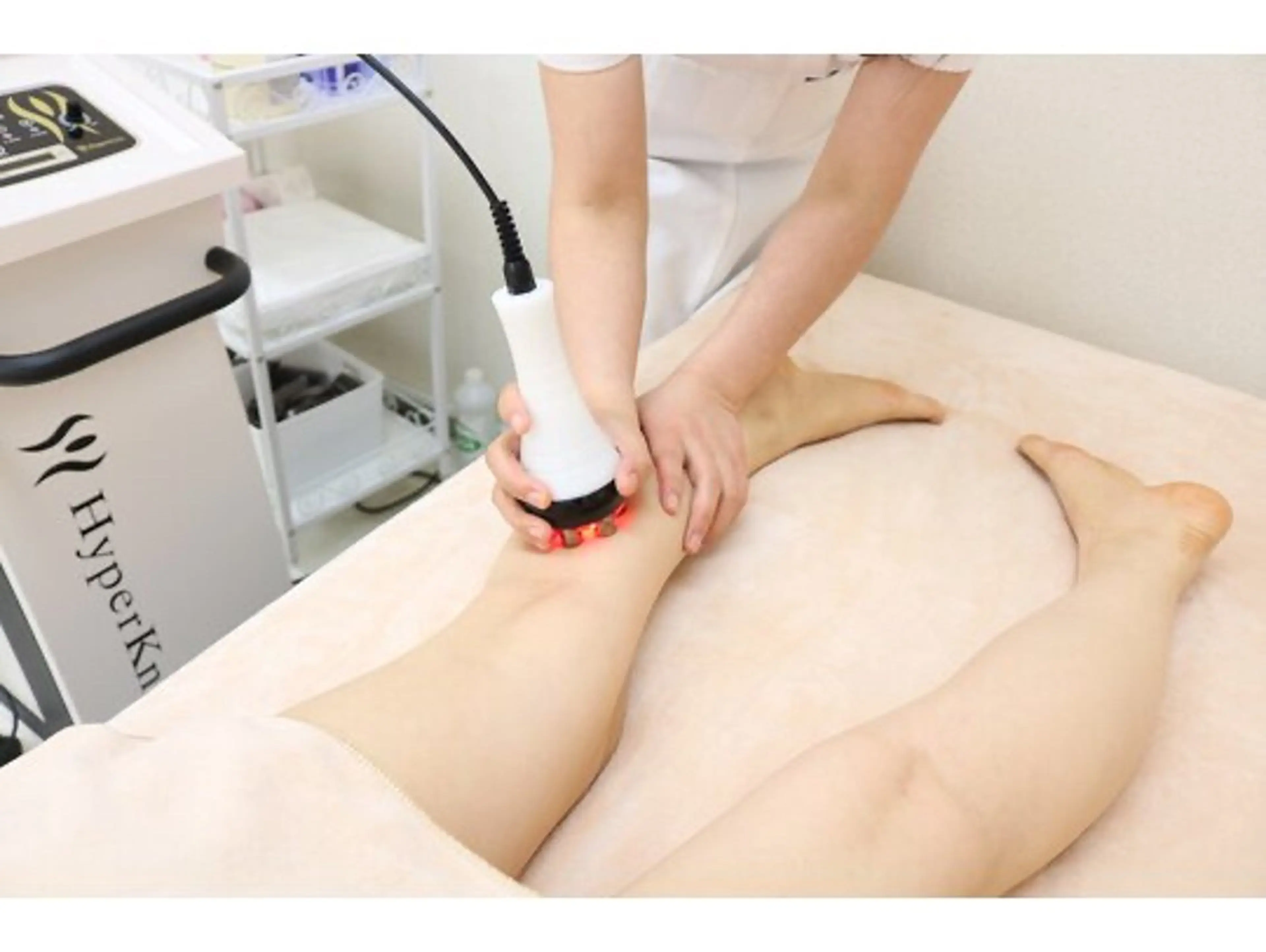 【本気の美脚】ハイパー2部位（太もも、ふくらはぎ）+リンパ　60分¥6980の写真