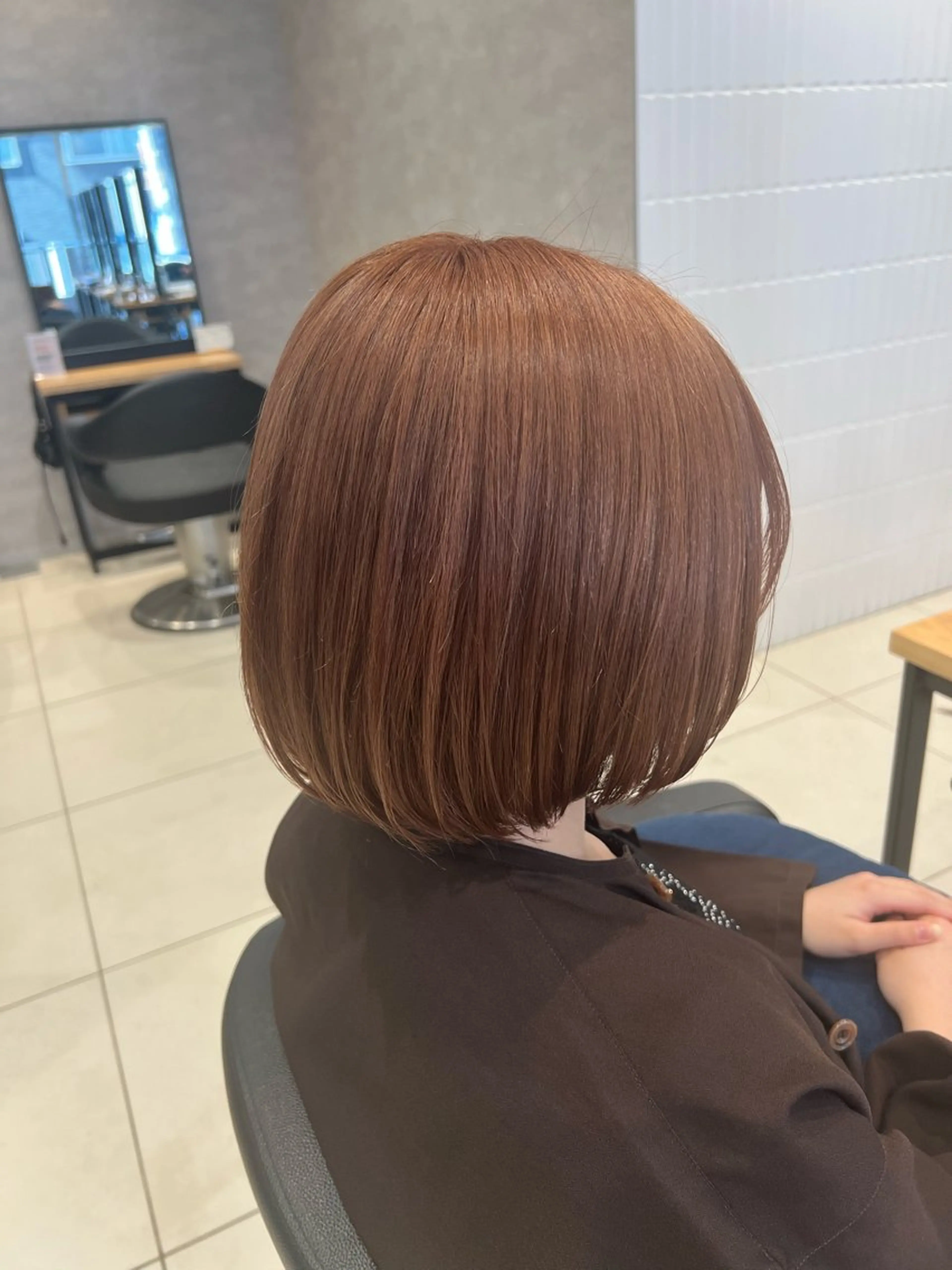 ショート カラー ピンクカラー ヘアカラー トリートメント 🍑とたに ももか🍑のヘアスタイル