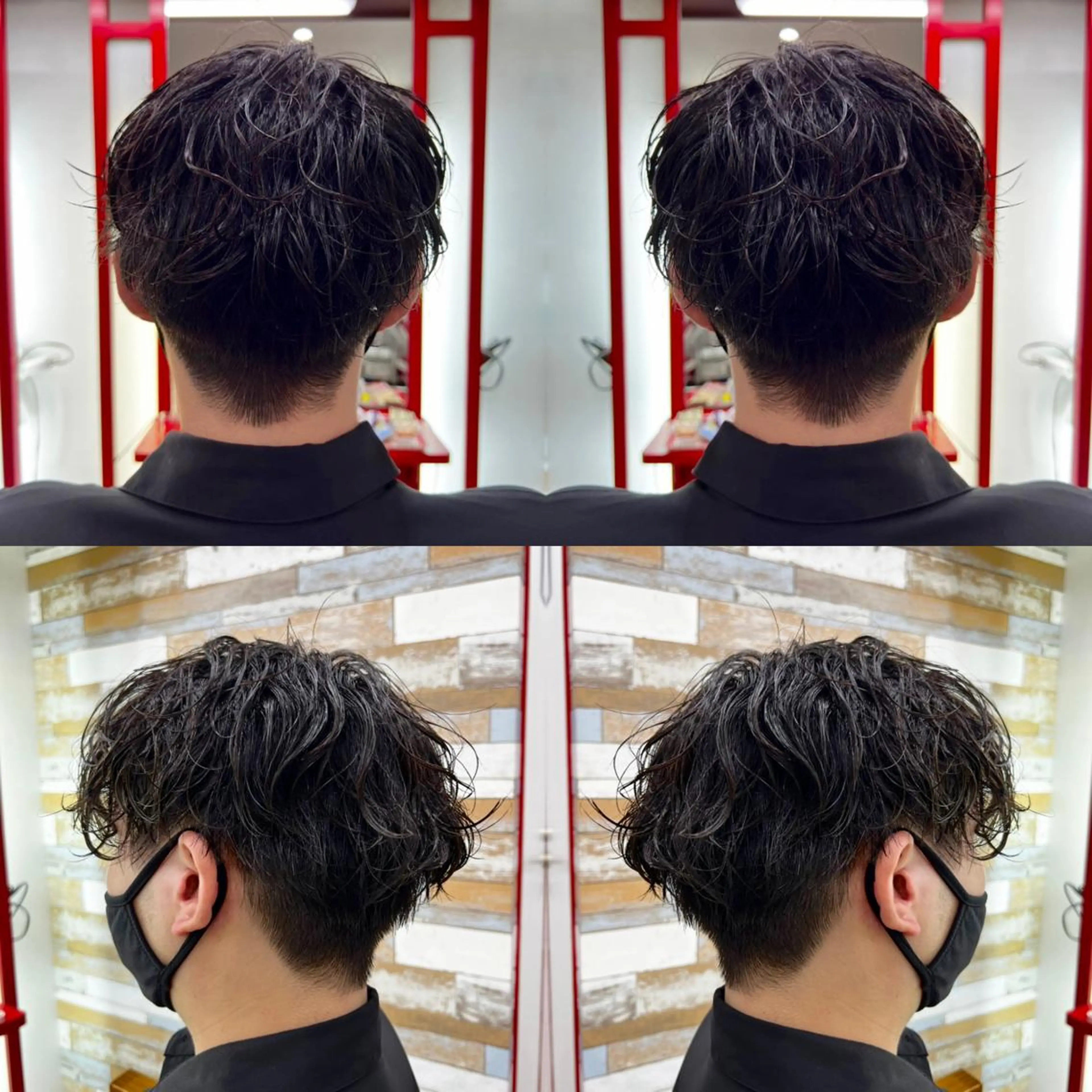 ショート パーマ メンズ カット パーマ "PEPPU "所属・🌈推し色派手髪 ハイトーンShinのヘアスタイル