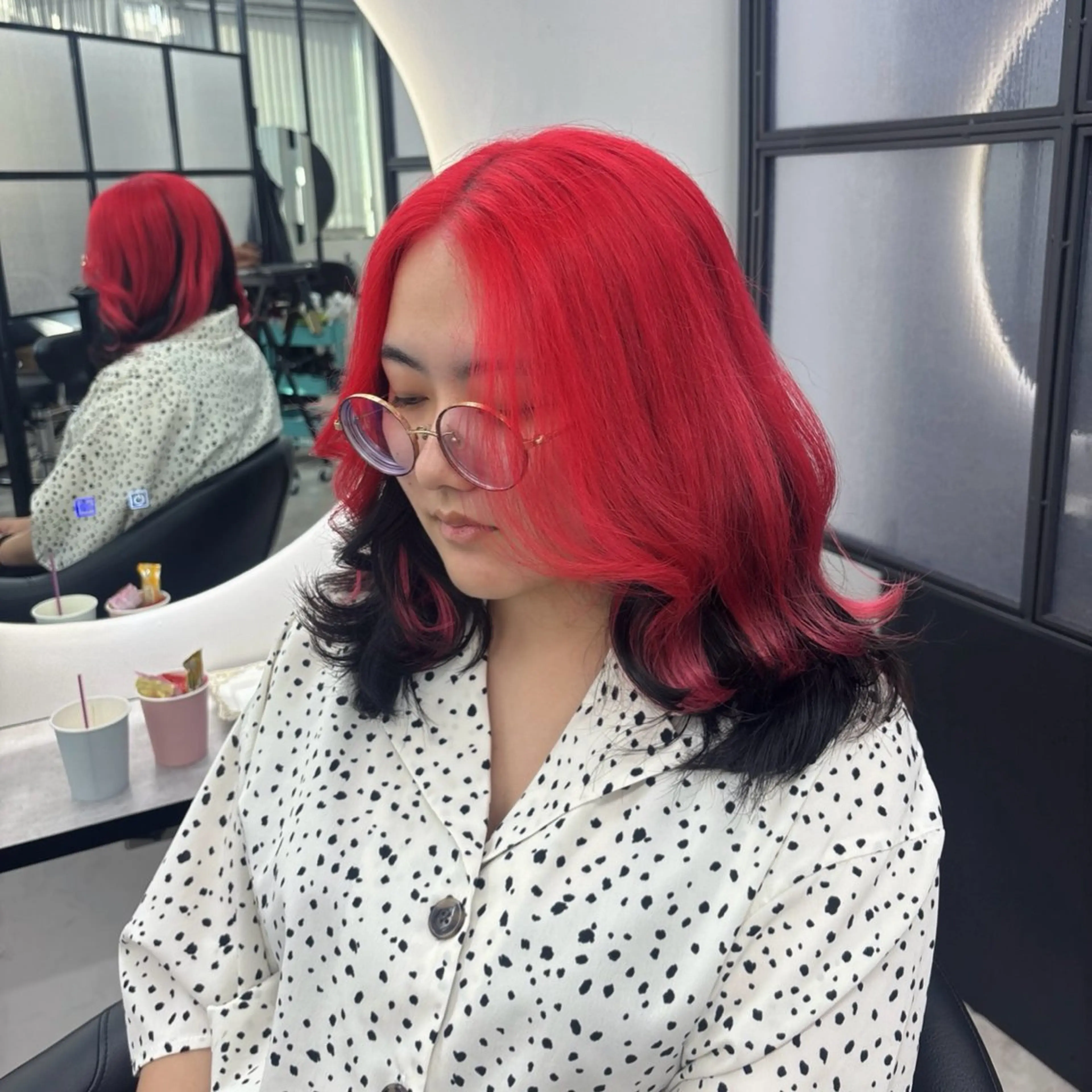 セミロング カラー ヘアカラー Ren. 🦋デザインカラーのヘアスタイル