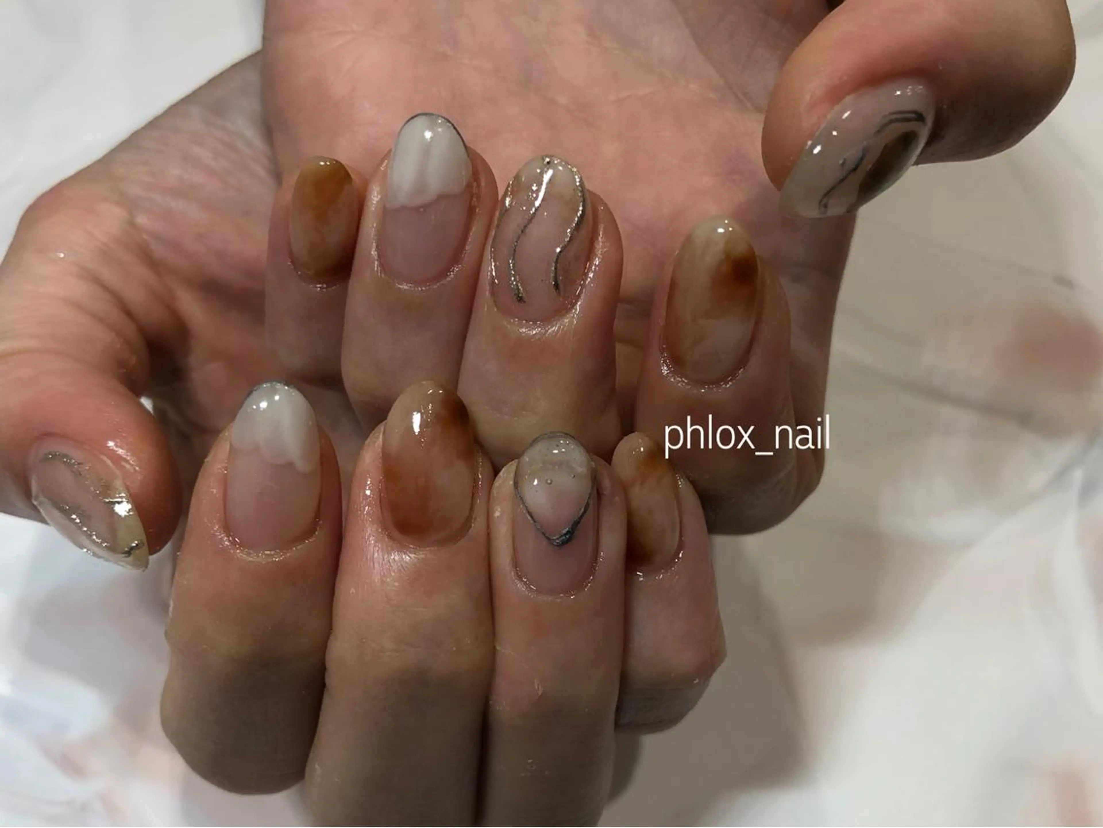 ネイル s/w ＿shokoのネイルデザイン