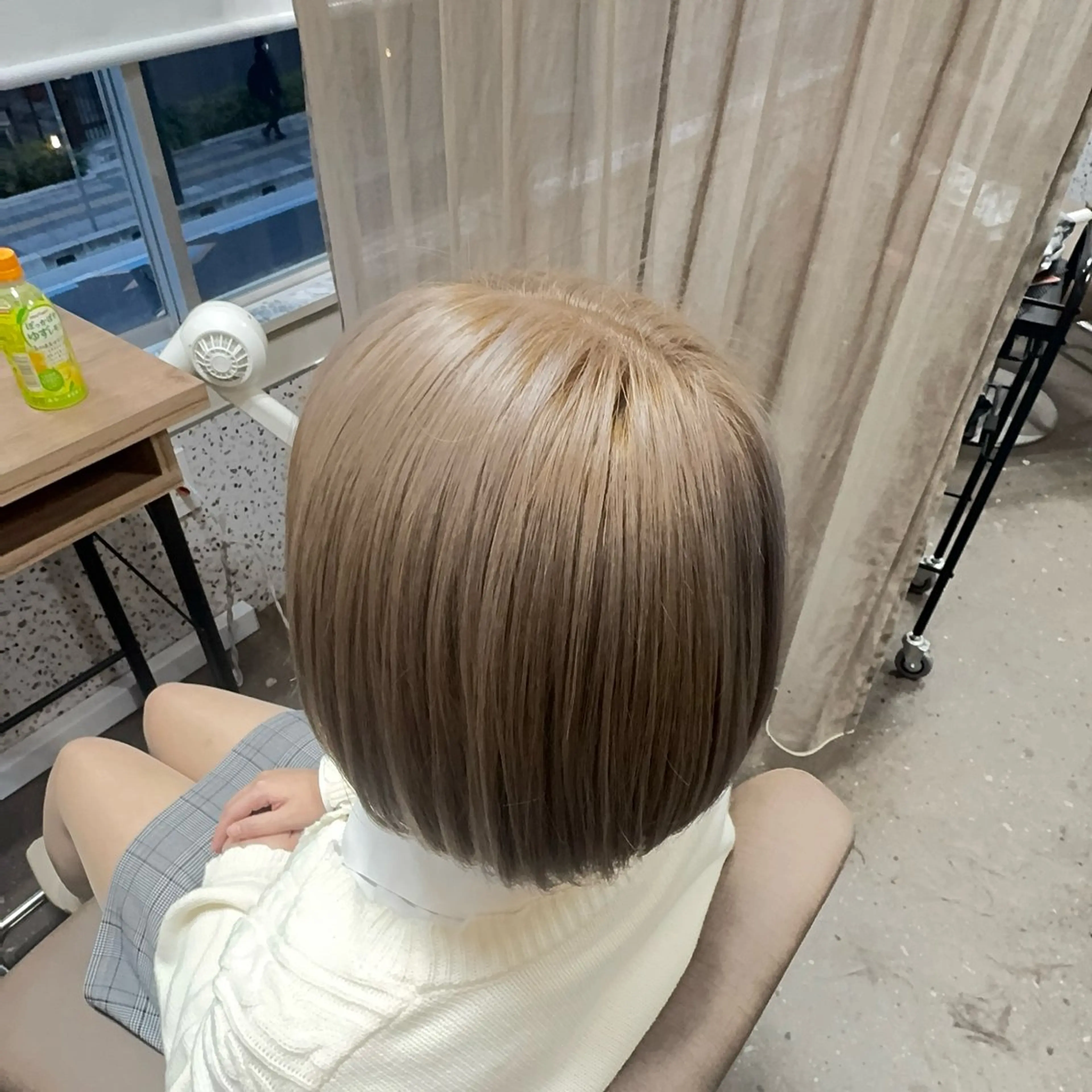 ミディアム カラー カット ヘアカラー トリートメント TELAHAIR研究学園店所属・TELAHAIR 副店長 永田のヘアスタイル