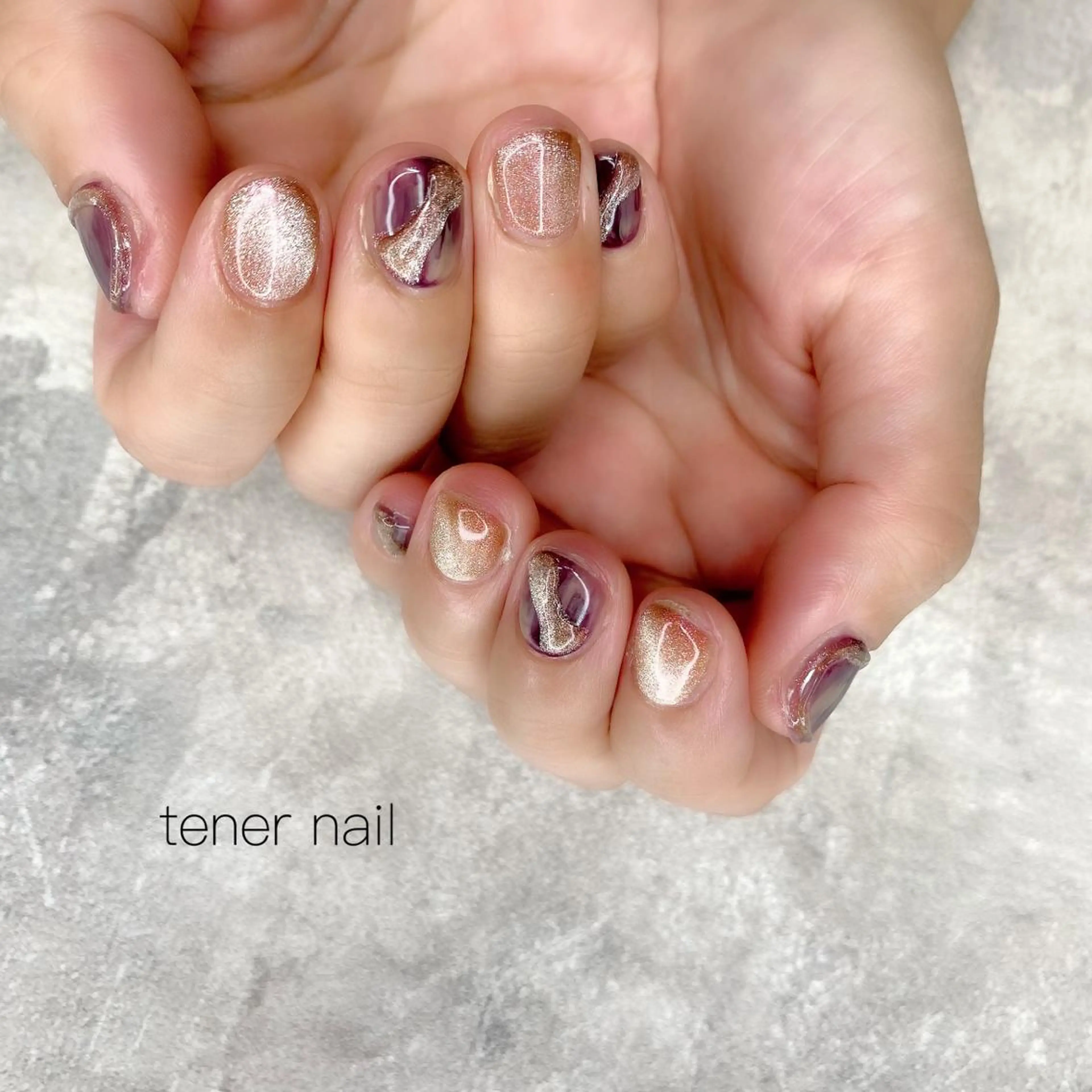 ネイル マグネットネイル ニュアンスネイル tener  nail  テネルネイル所属・テネルネイル tener nailのネイルデザイン