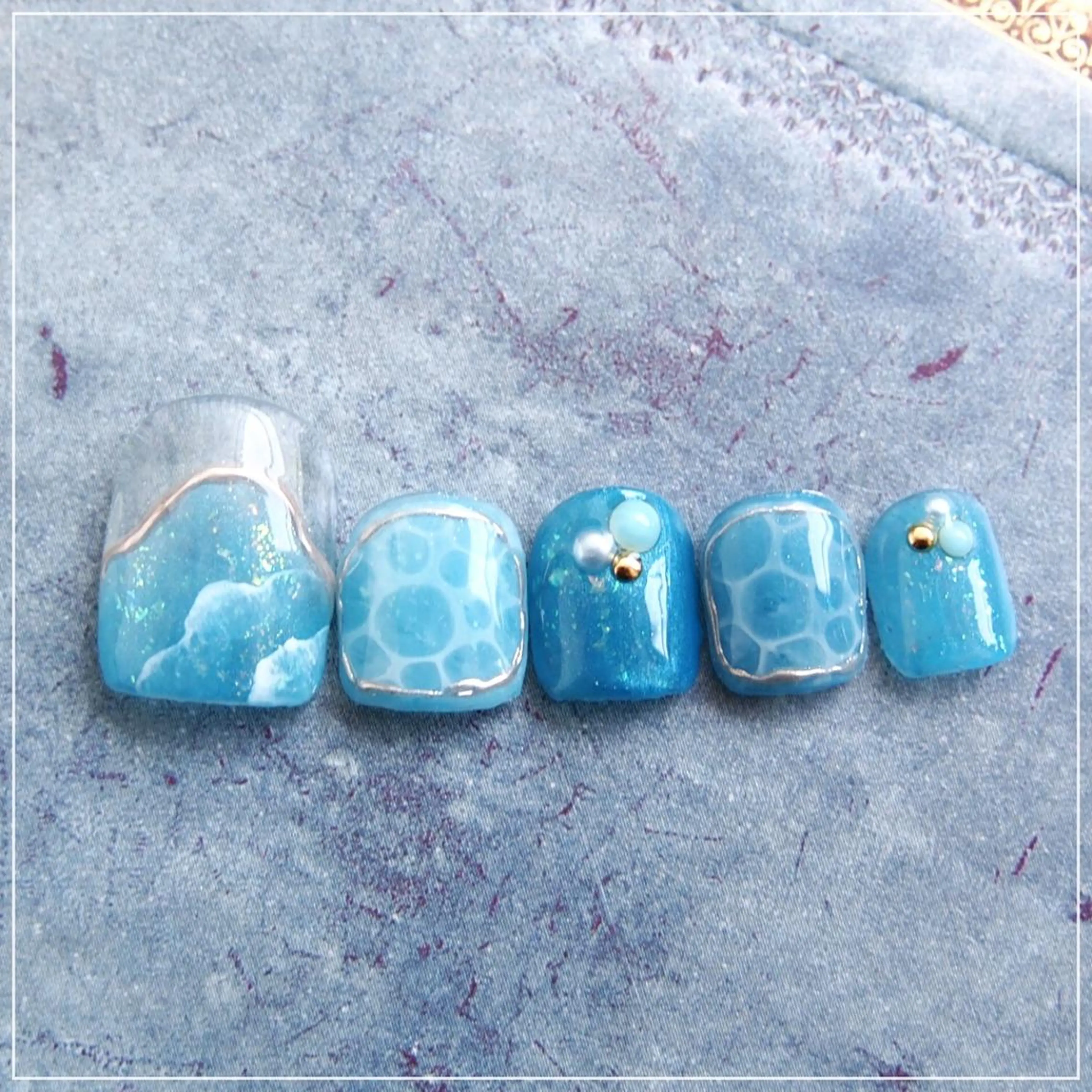 ネイル フットネイル 山田 麻衣のネイルデザイン