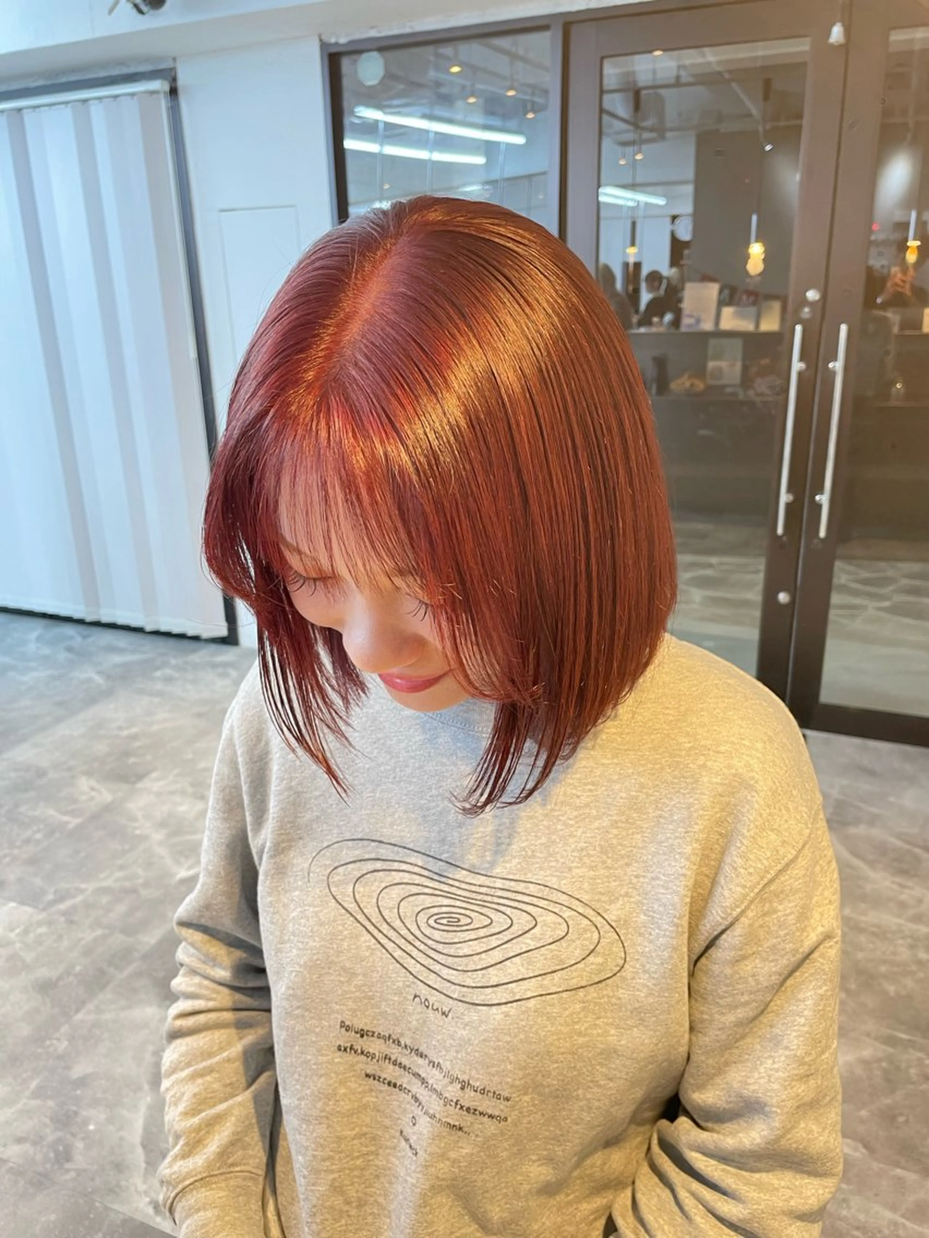 ミディアム ヘアカラー 🧋ミルクティーカラ ー🧋特化小林拓登のヘアスタイル