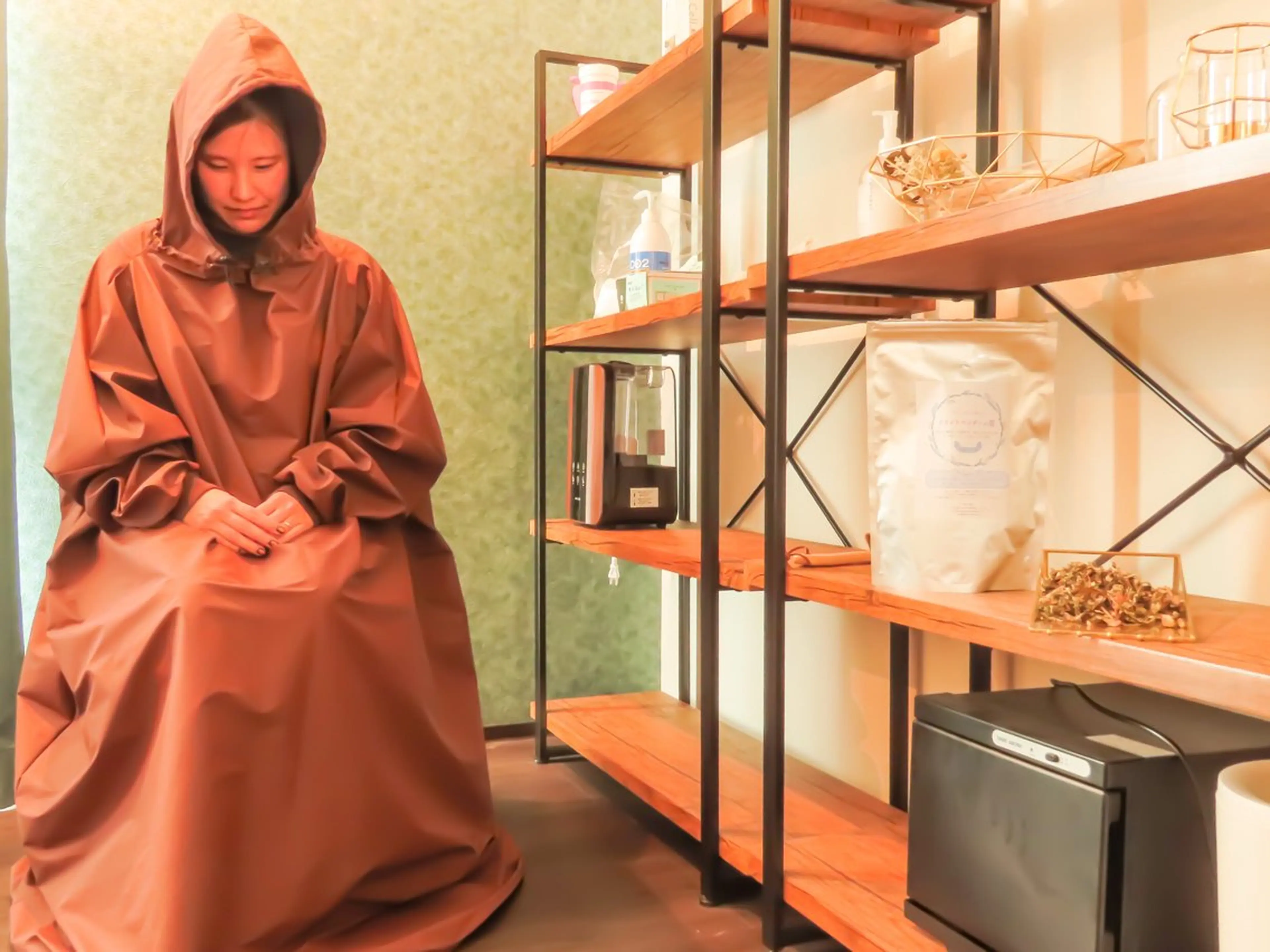 よもぎ蒸しの写真