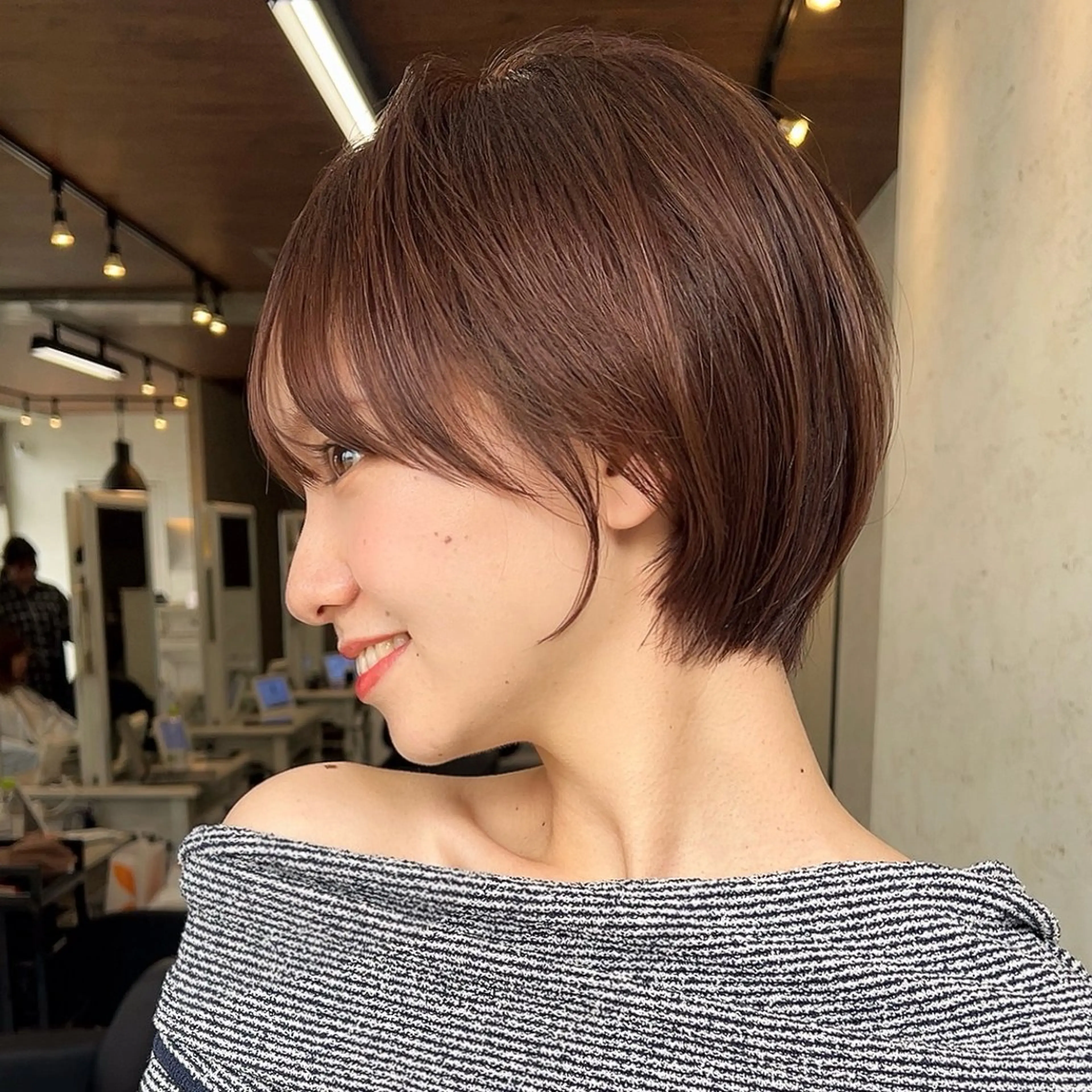 ショート カット ヘアカラー トリートメント calna by  elmo所属・ショート特化美容師 大阪京橋　大本　渉のヘアスタイル