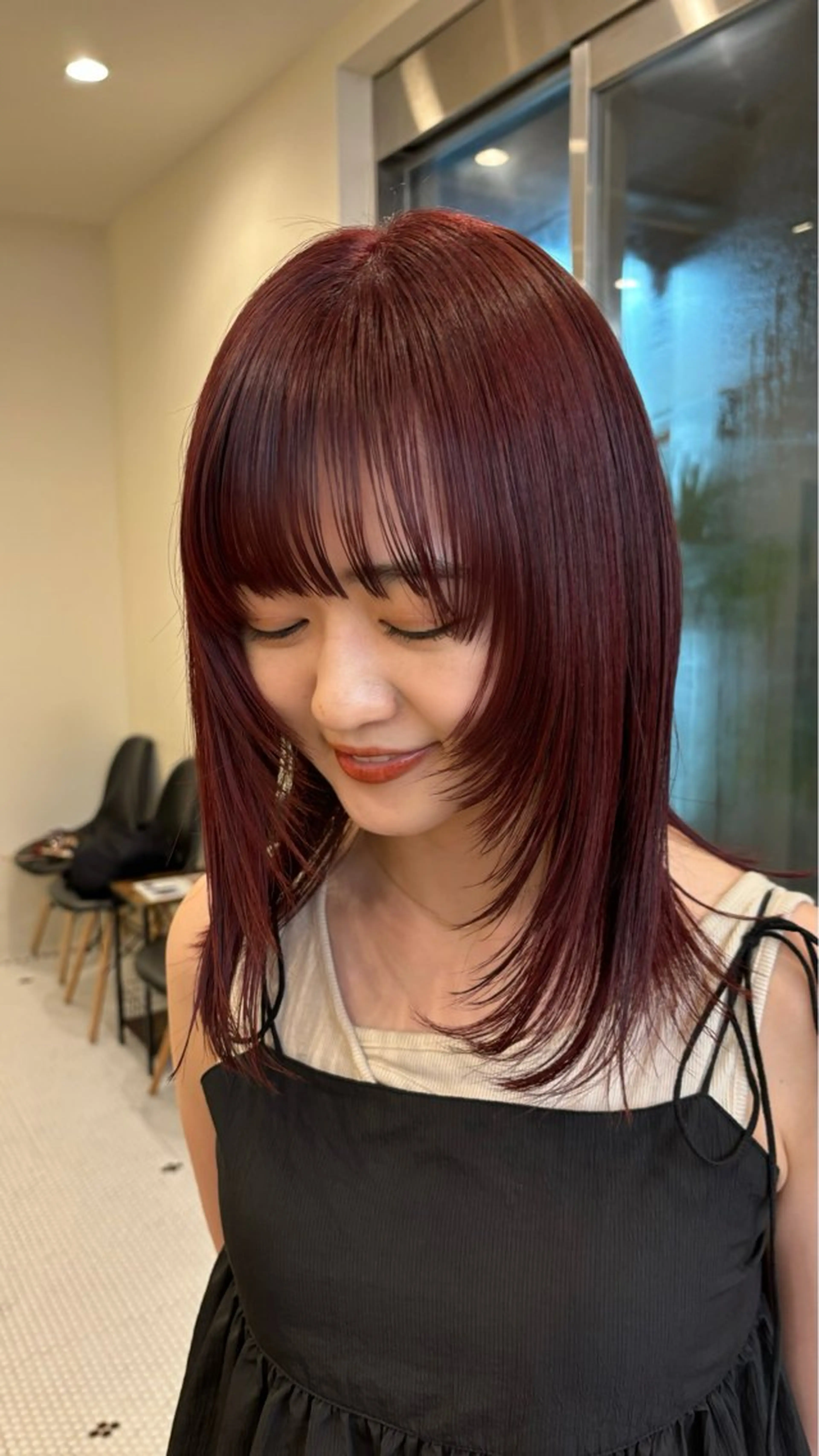 ミディアム よこやま なぎさのヘアスタイル