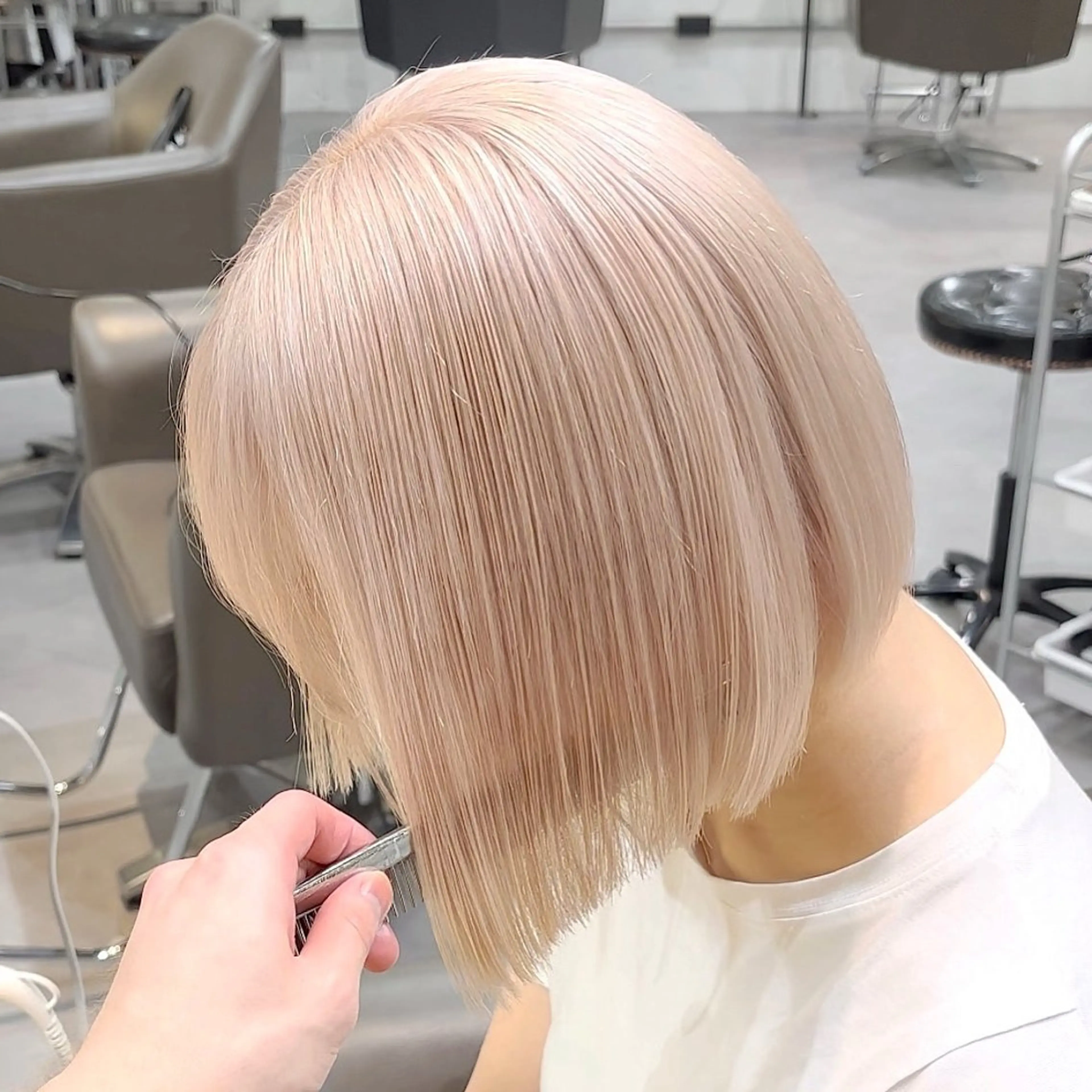 ショート カラー ヘアアレンジ ヘアカラー トリートメント beleza scelto所属・ハイトーン特化 ♡shoka♡のヘアスタイル