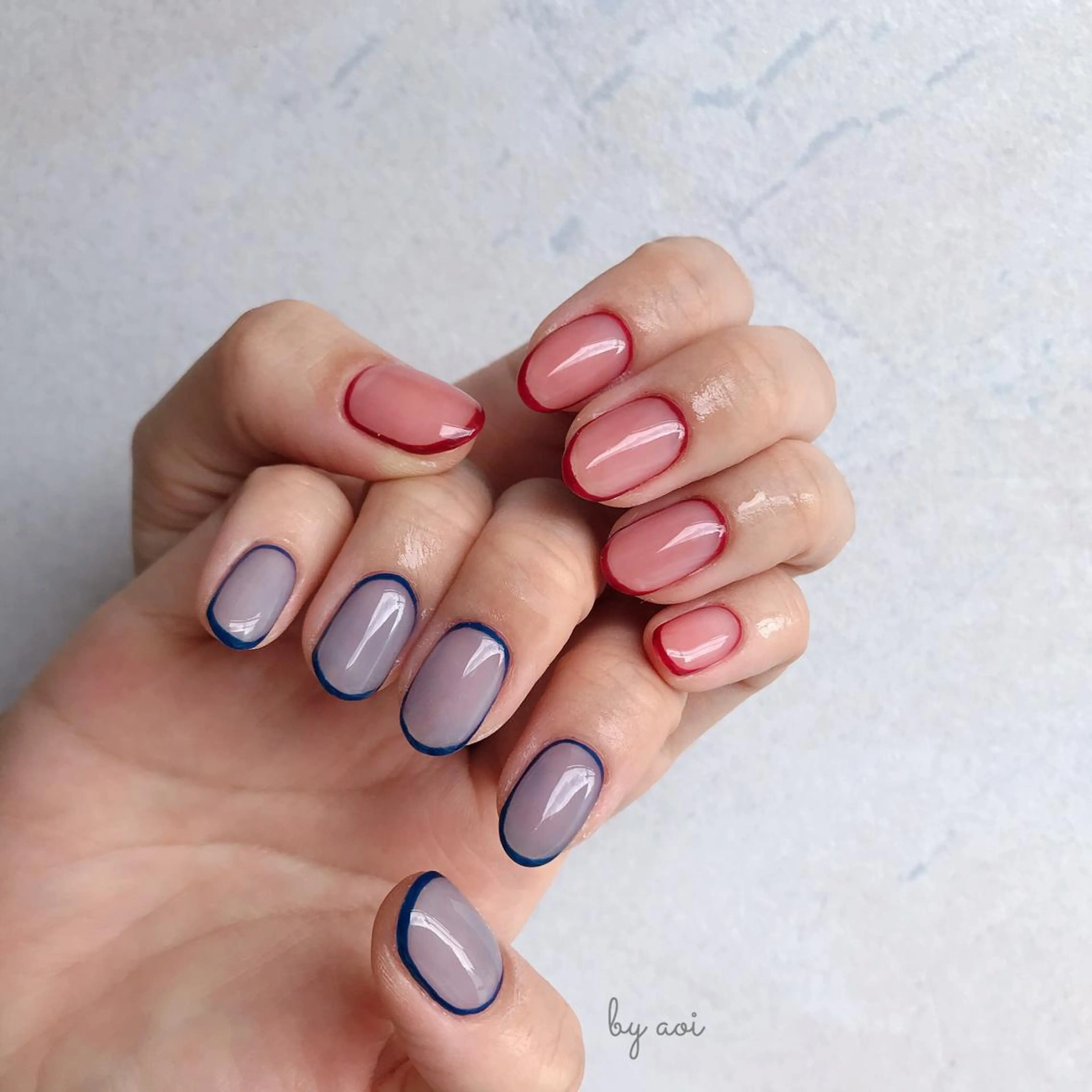 ネイル シンプルネイル ハンドネイル フットネイル Utopia nail_のネイルデザイン