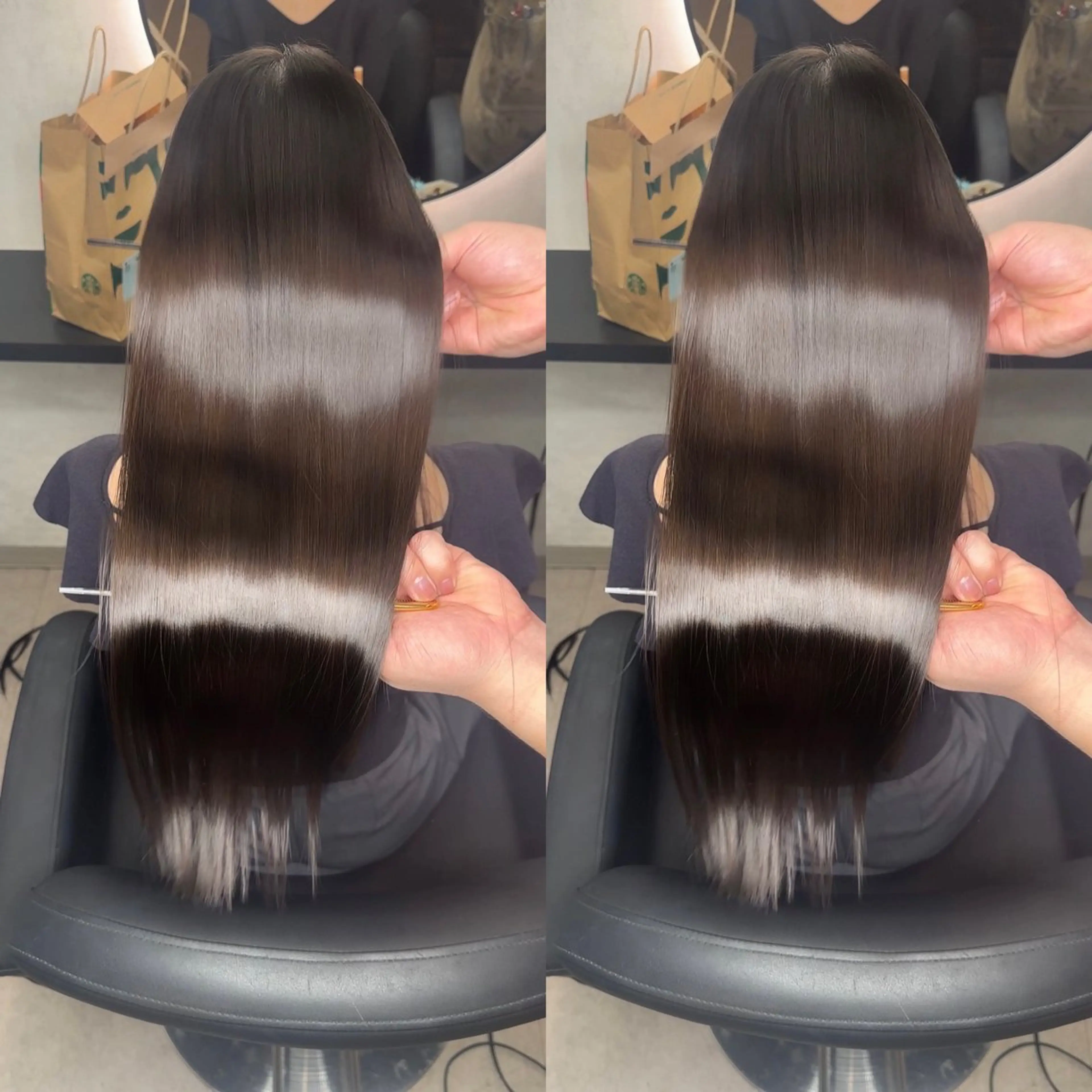 美髪髪質改善🌈🎀寒色・暖色カラー+髪質改善ULTOWAトリートメント🎀🫧の写真