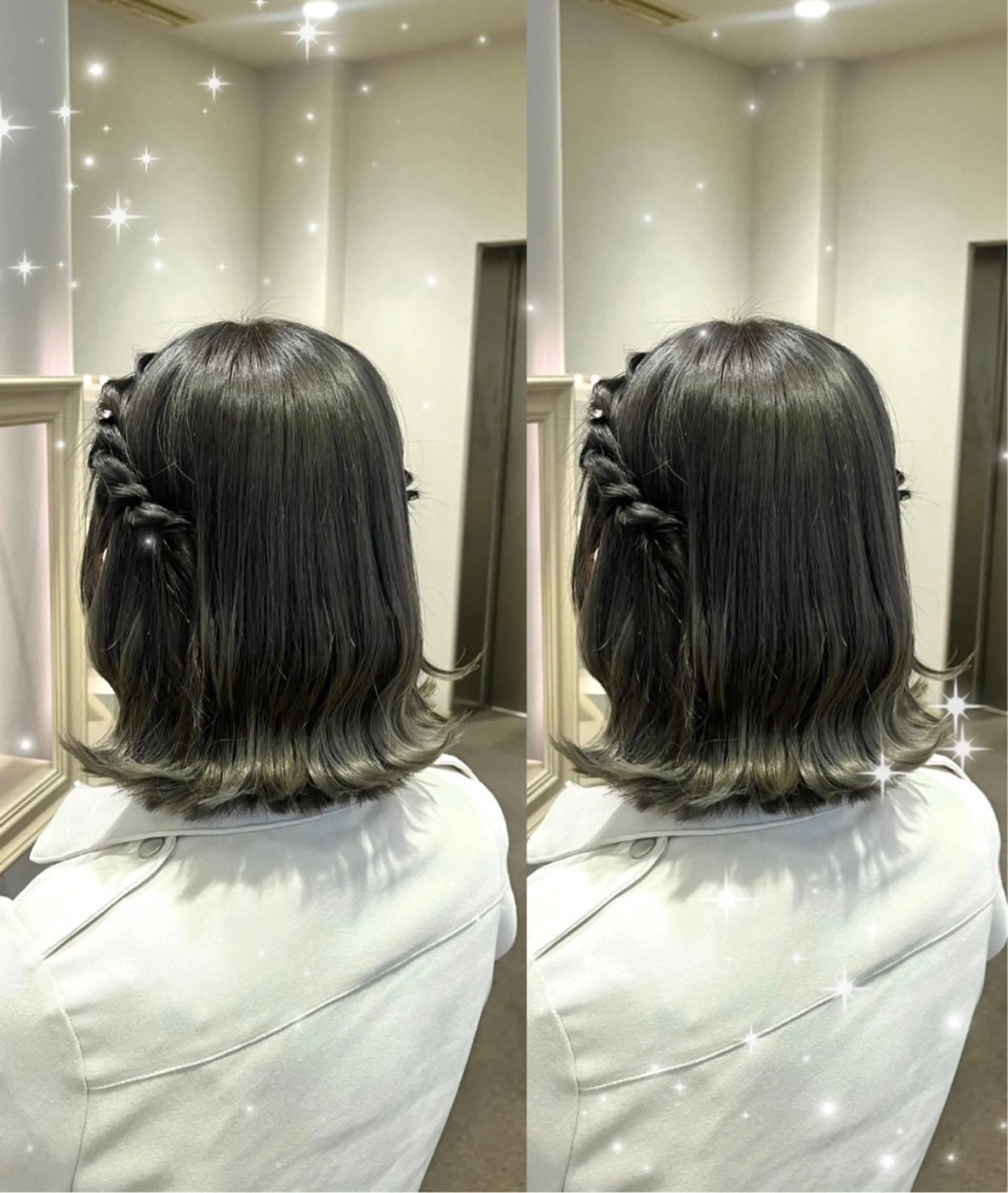 ミディアム ヘアセット ヘアメ/お呼ばれﾍｱ /横浜/nozomiのヘアスタイル