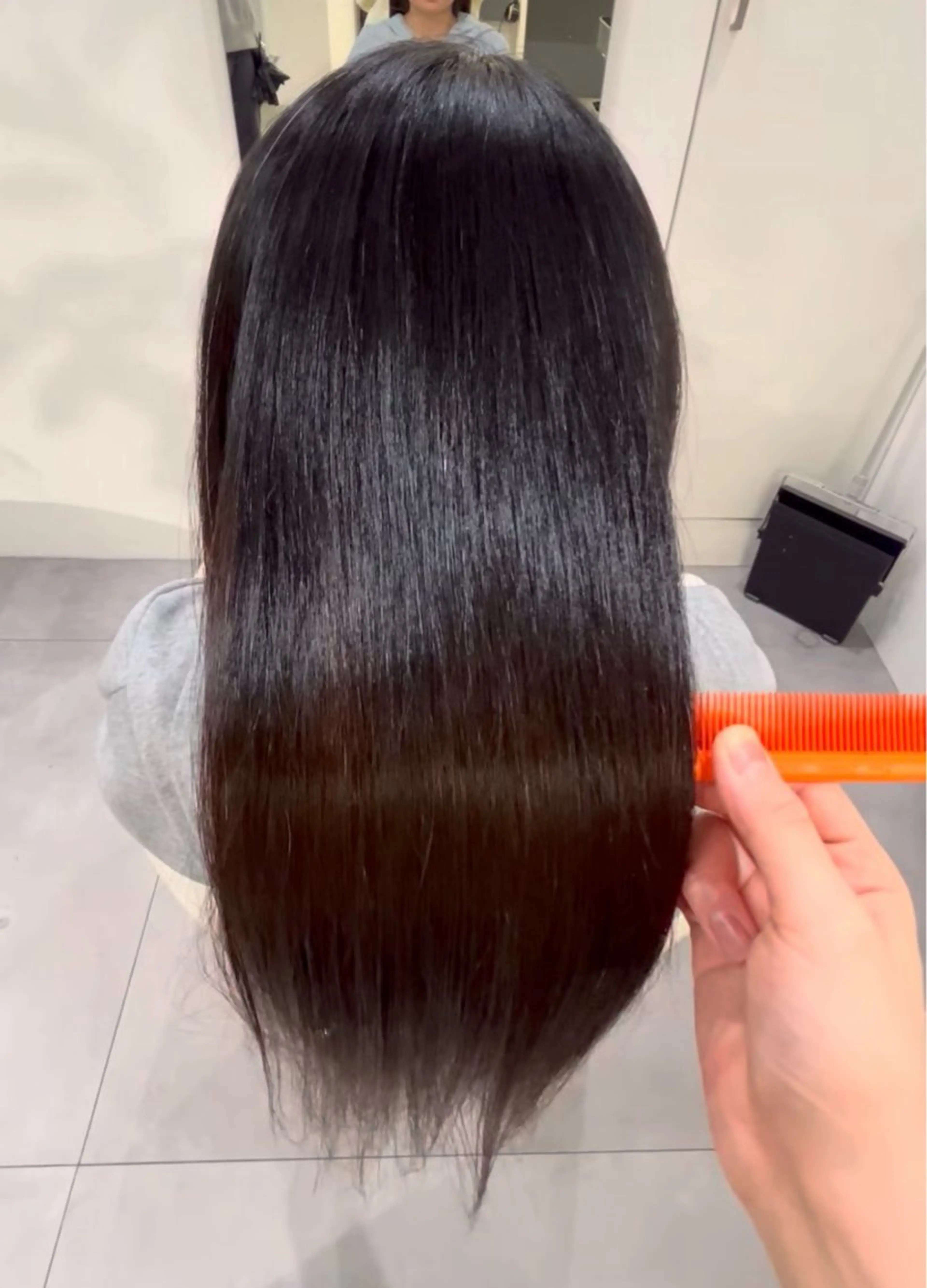 ロング 縮毛矯正 カラーモデル募集/ 鍛治美月稀のヘアスタイル