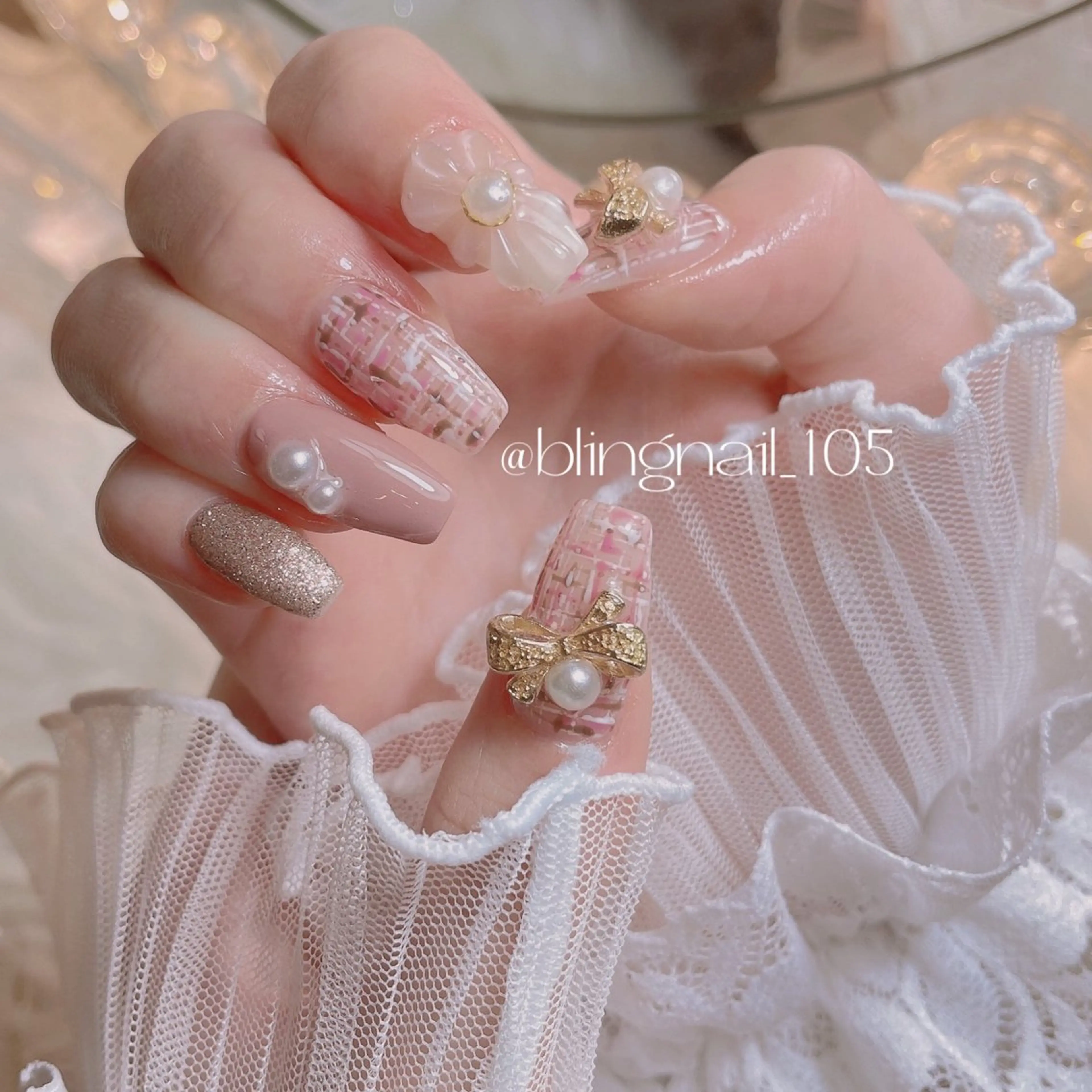 ネイル 23時まで❤︎韓国、 ワンホンネイルのネイルデザイン