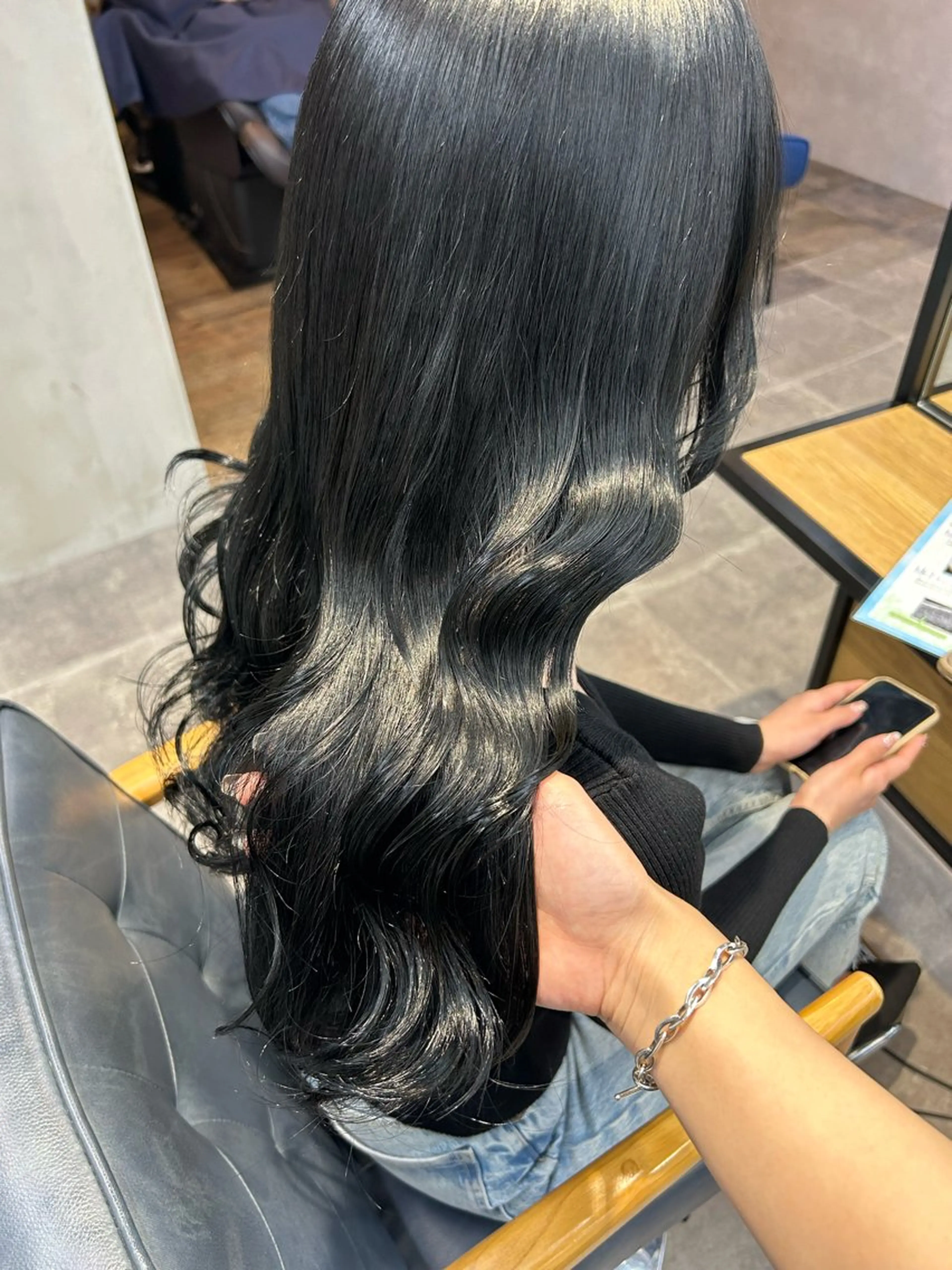 セミロング カラー 韓国×髪質改善カラー 💎hinaのヘアスタイル